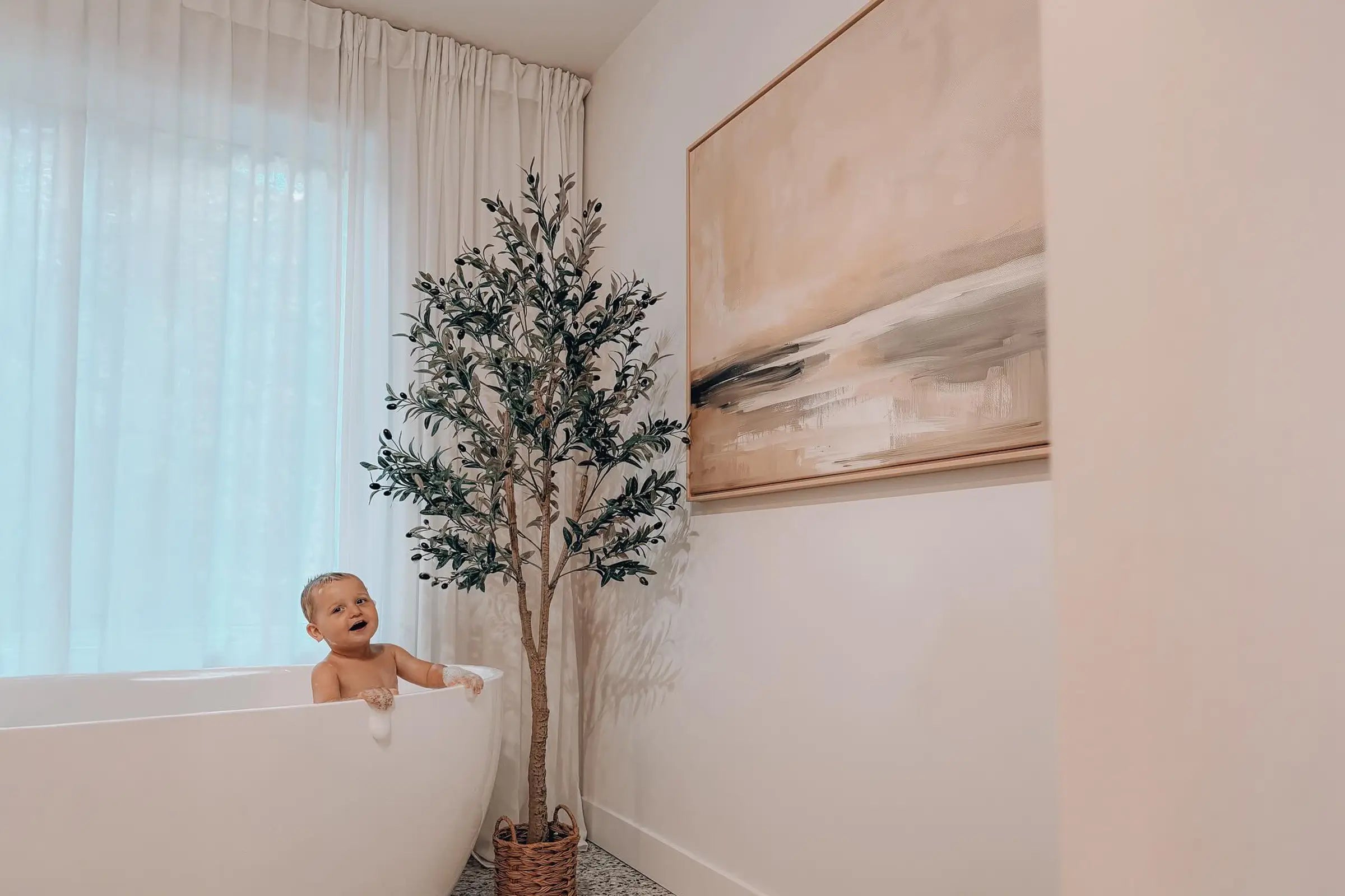 Au-dessus du bain