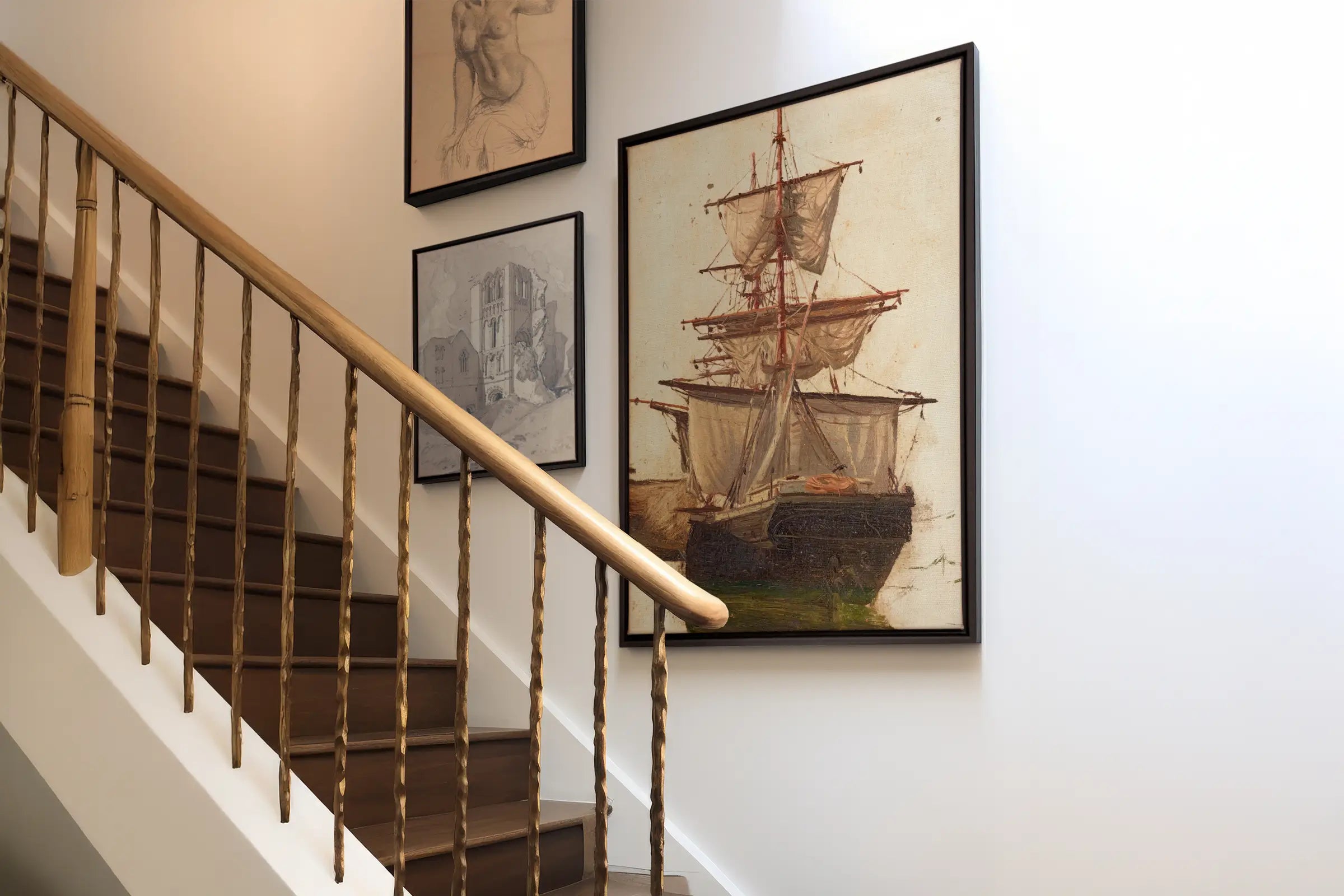 Mur de cage d’escalier