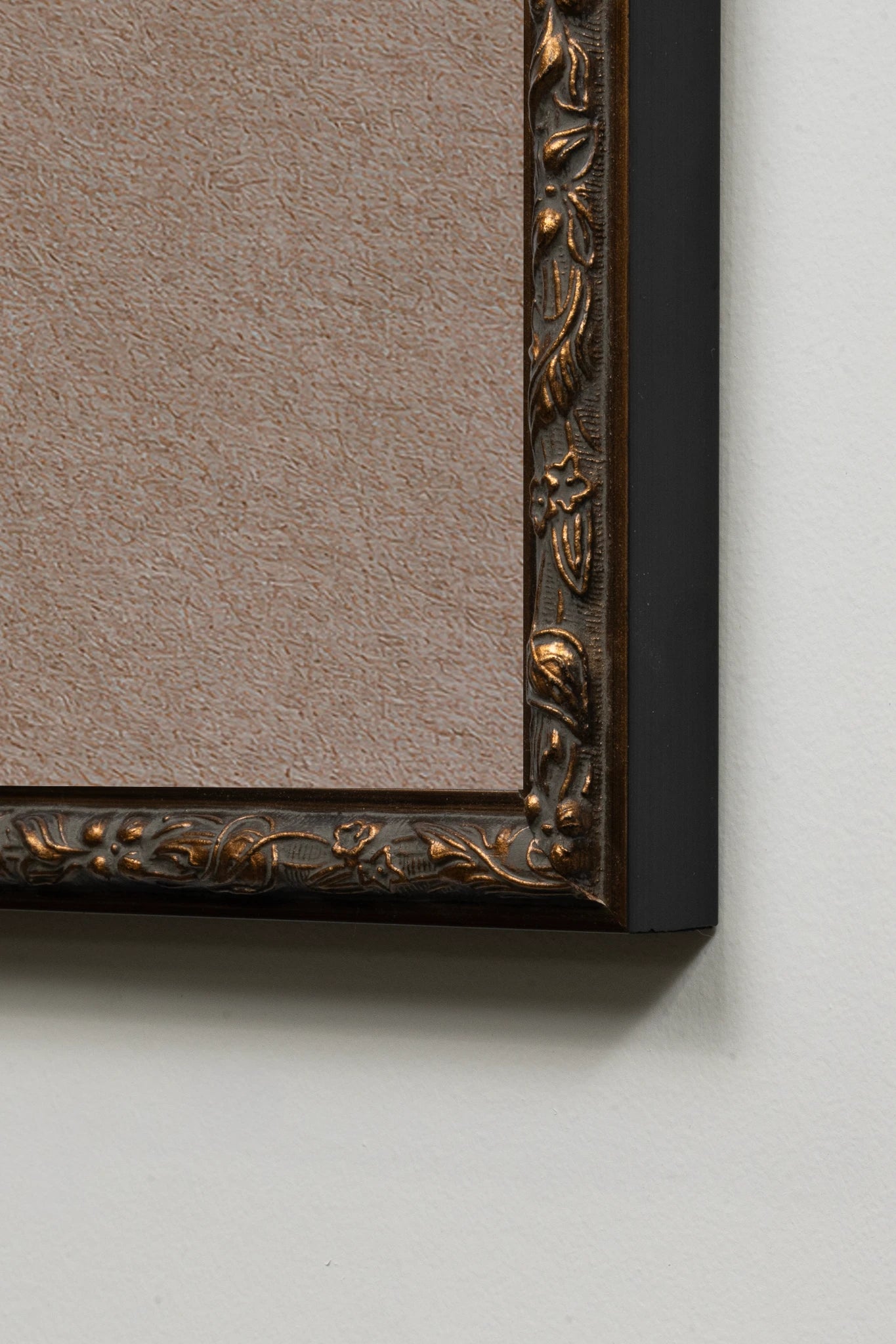 BRANCHE DE LIN I, Work on stretched canvas, framed in Vintage Bronze