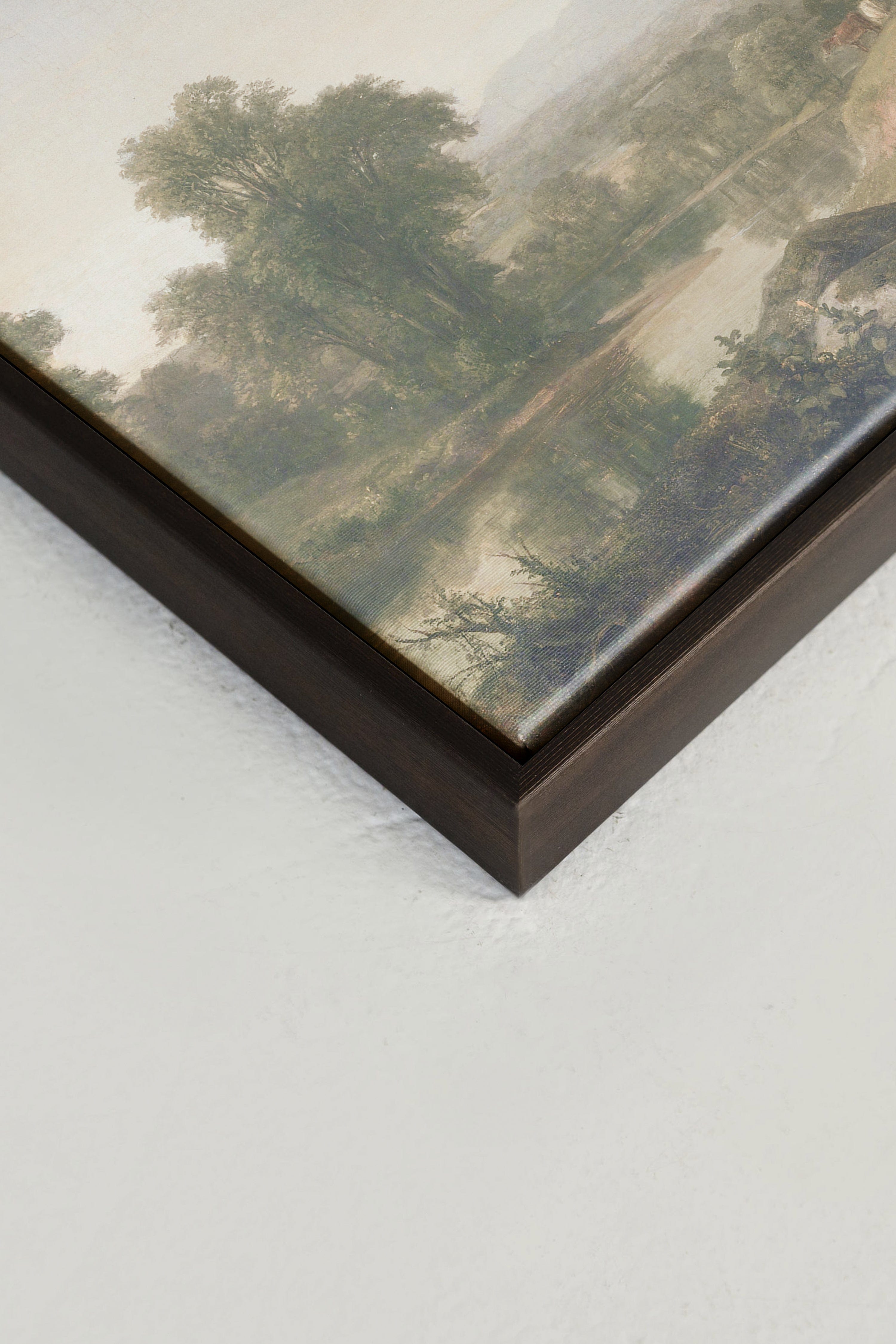 OLEKA CANVAS - BREATHER, Oeuvre sur toile étirée, encadré Brun Noyer