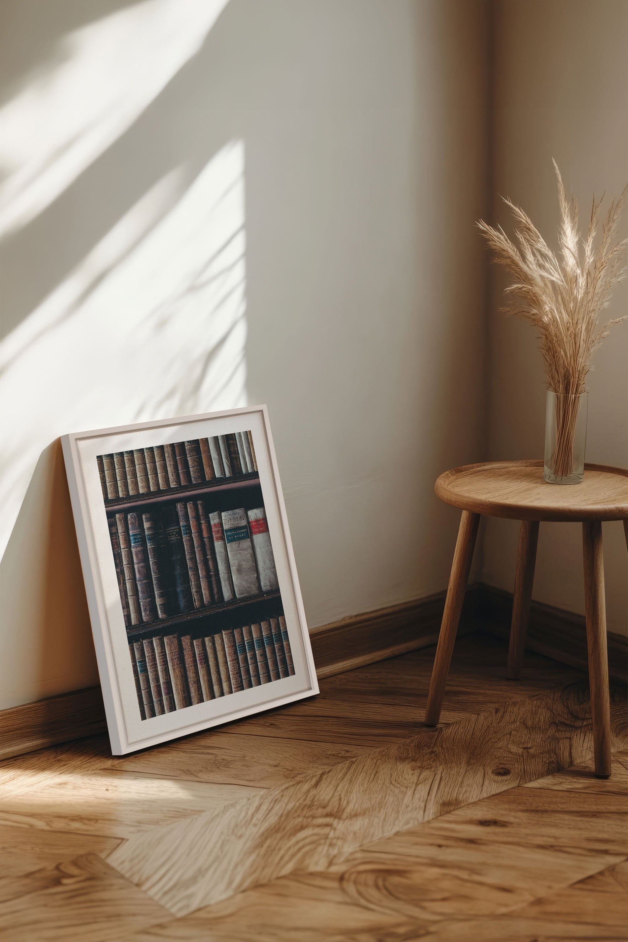 OLEKA CANVAS - SAVOIR OCCULTE, Oeuvre sur toile étirée, encadré Blanc