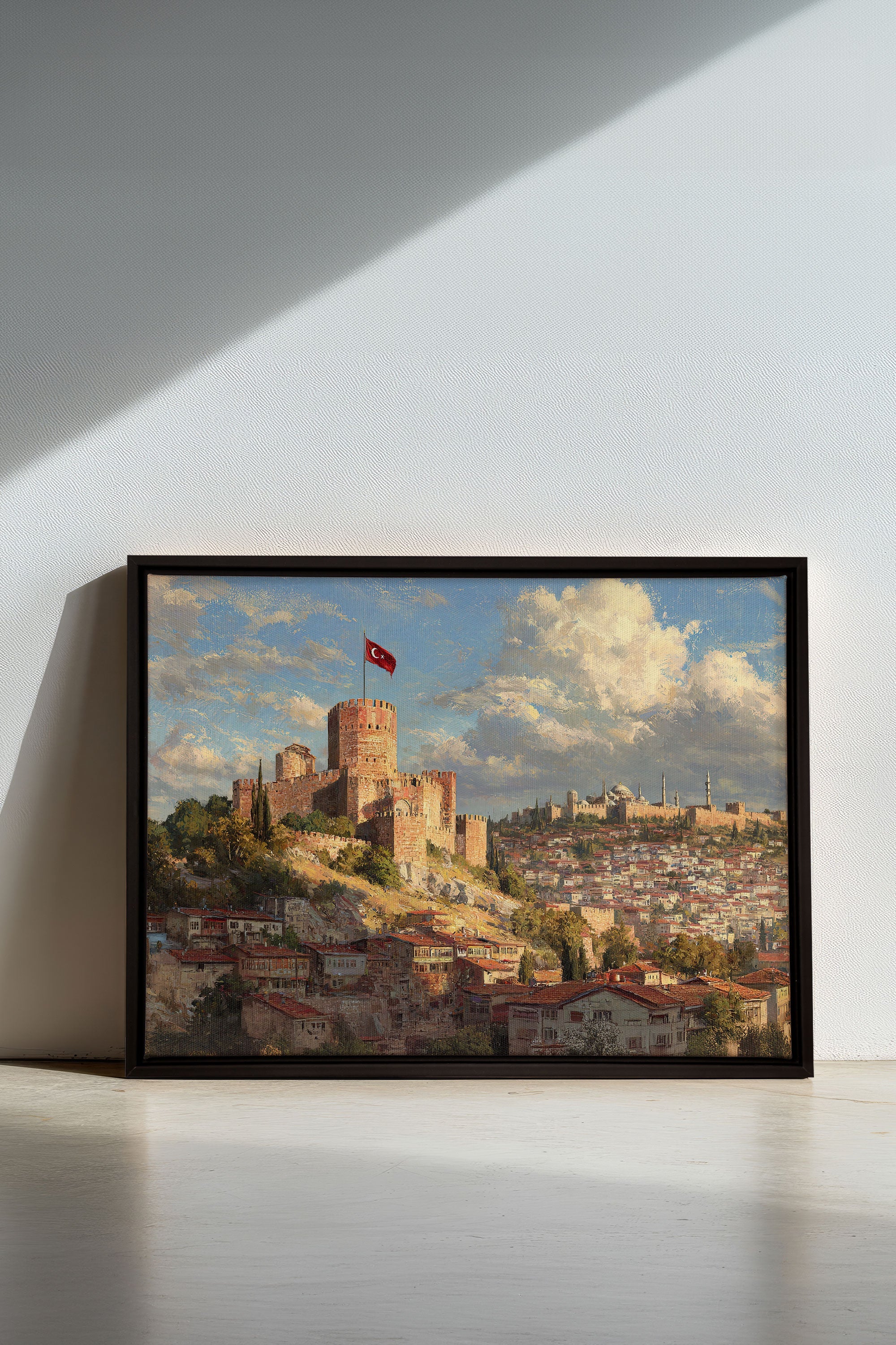 OLEKA CANVAS - WHISPERS OF ISTANBUL, Oeuvre sur toile étirée, encadré Noir