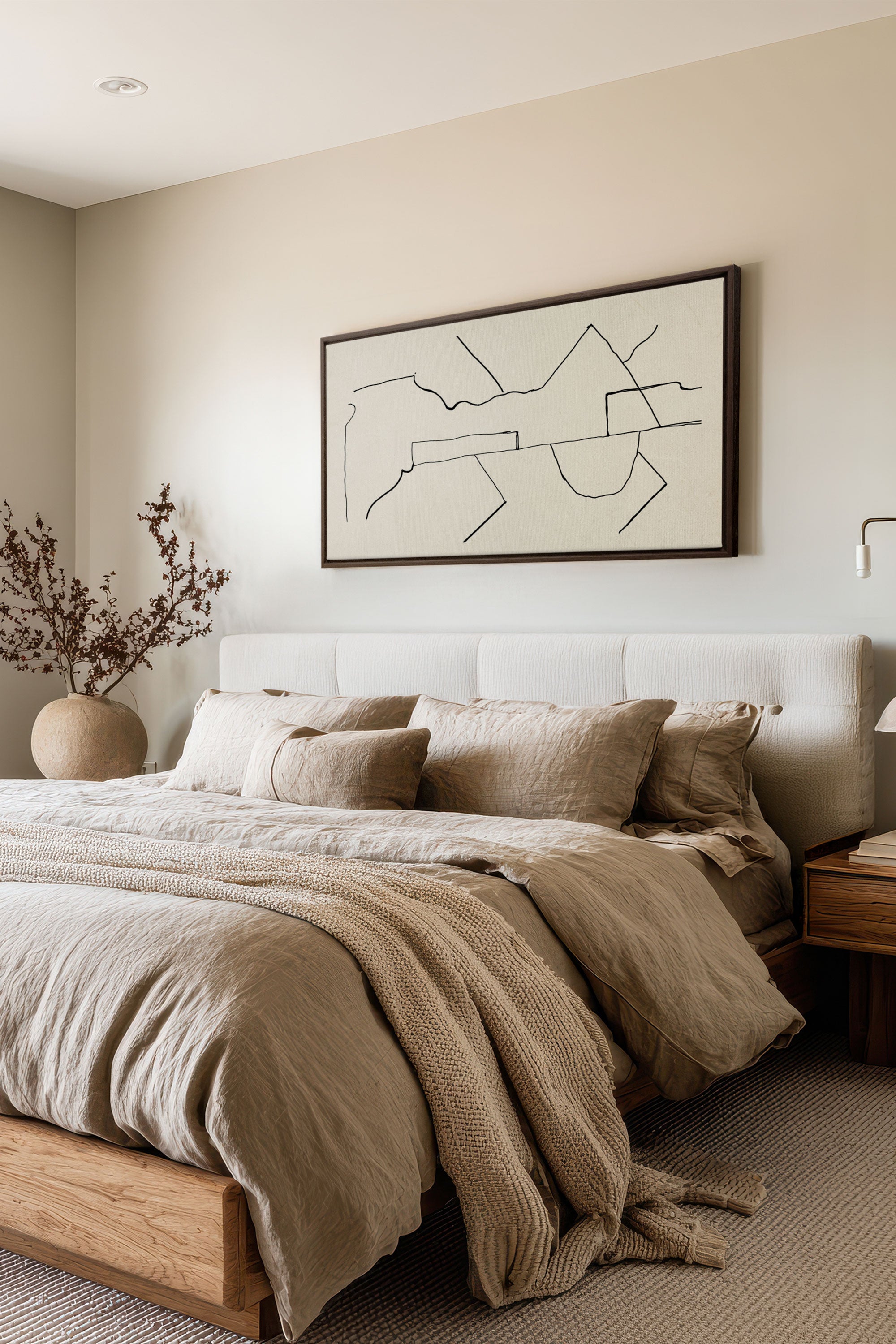 DRIFT MAP, Oeuvre sur toile étirée, encadré Noir