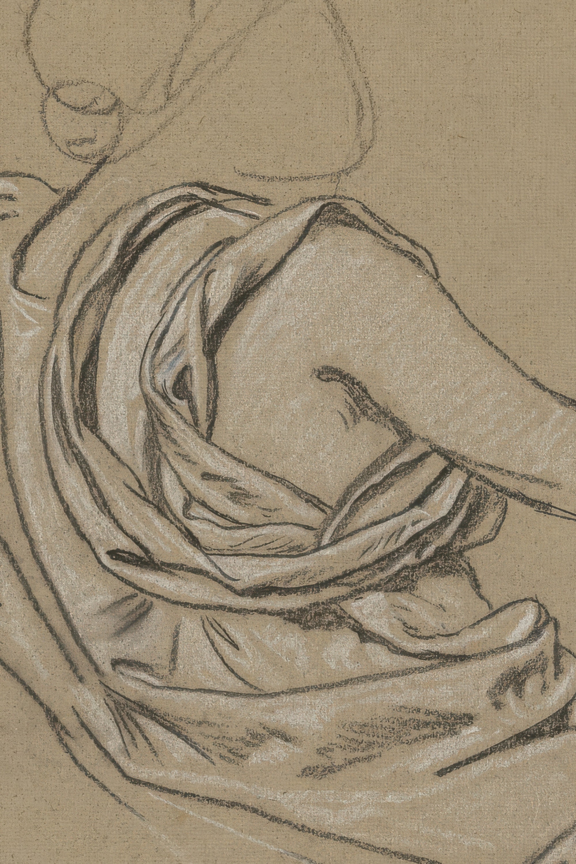 TRACÉ ANTIQUE, Oeuvre sur toile étirée, encadré Vintage Argent