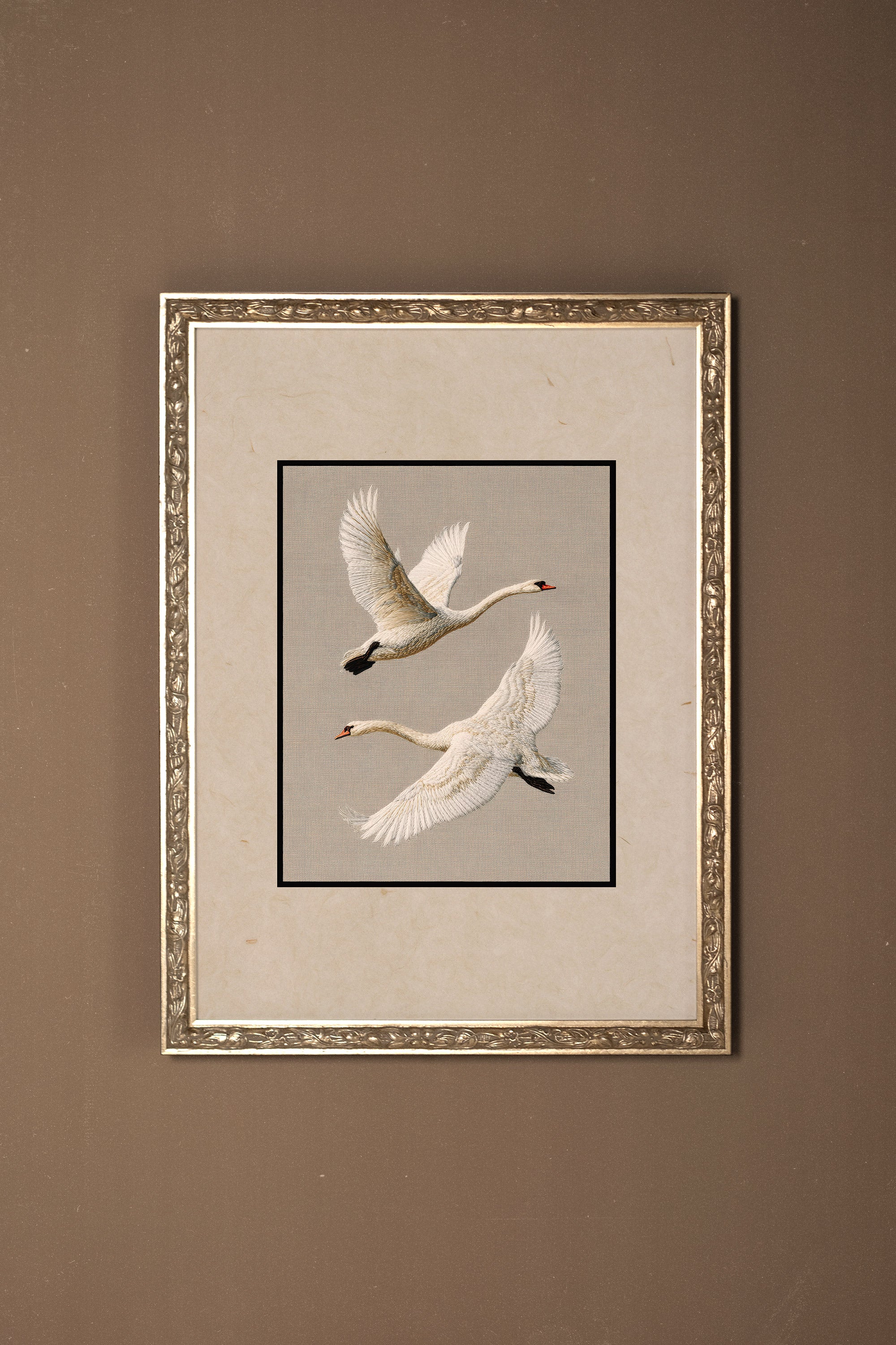 VOL ÉTERNEL, Oeuvre sur toile rigide, encadré Vintage Argent