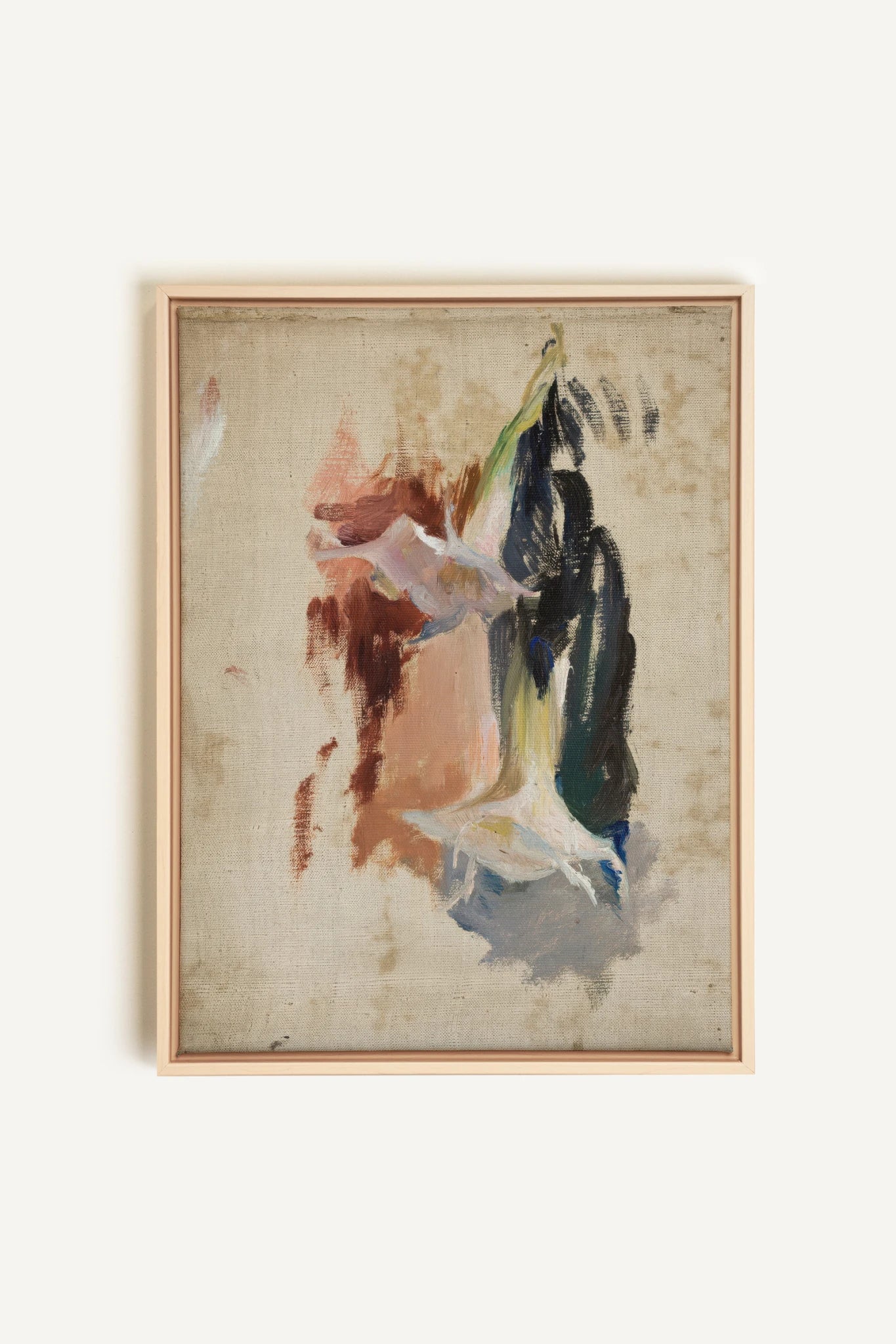 ORGANIC TRACE, Artwork on stretched canvas, framed Natural Light