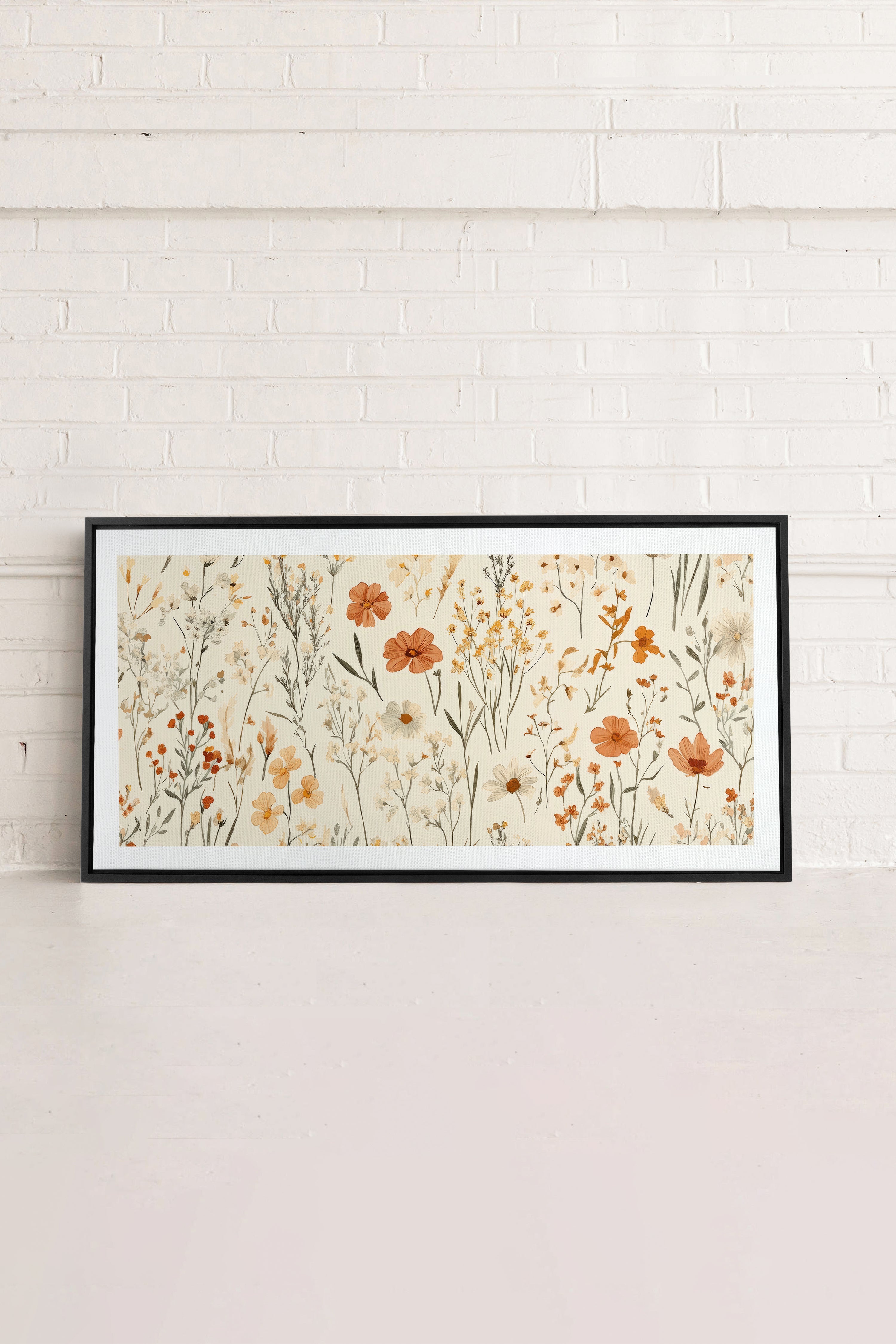 OLEKA CANVAS - AUTUMN GARDEN, Oeuvre sur toile étirée, encadré Noir