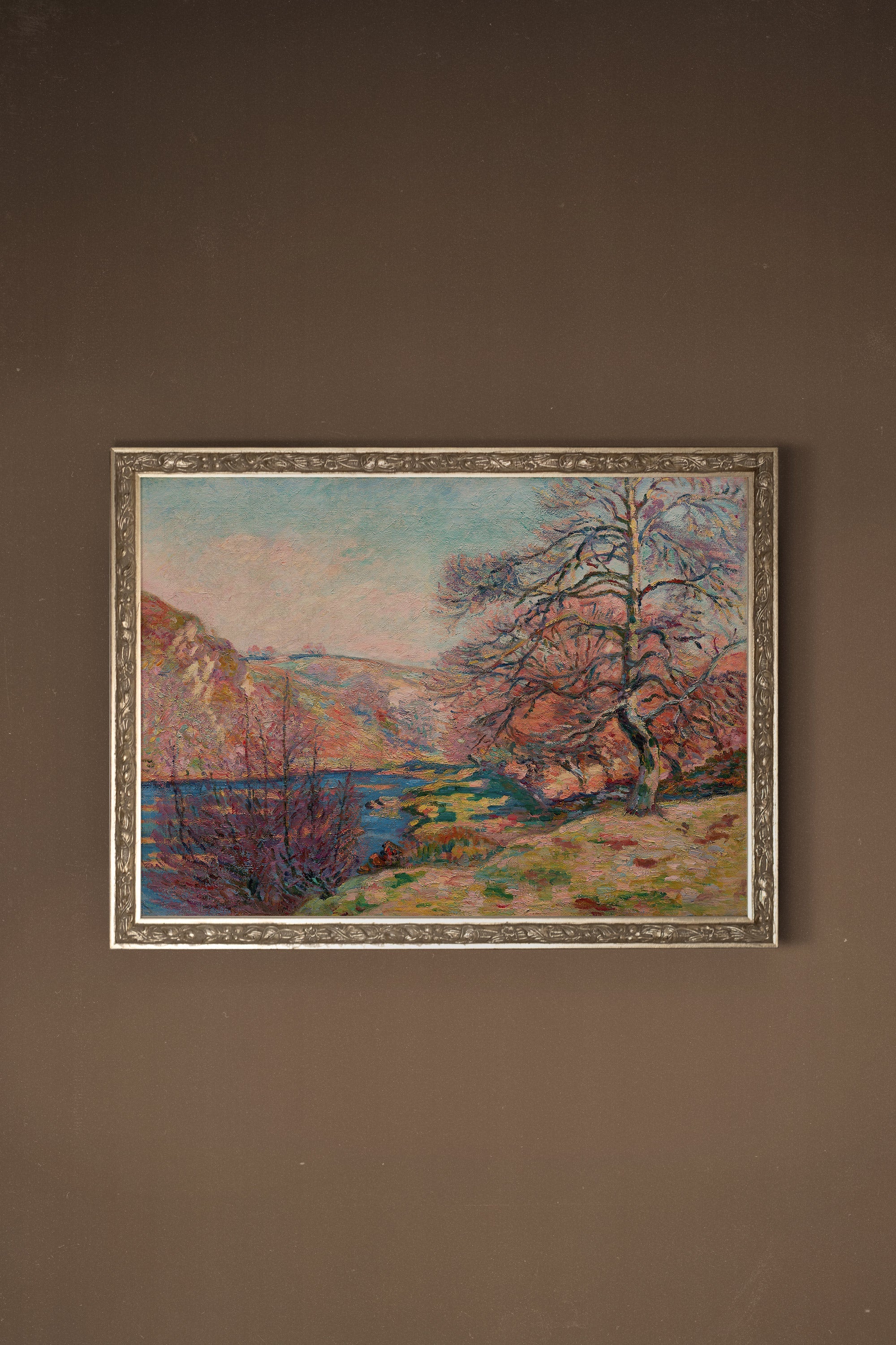 ÉCLAT DE SAISON, Oeuvre sur toile rigide, encadré Vintage Argent