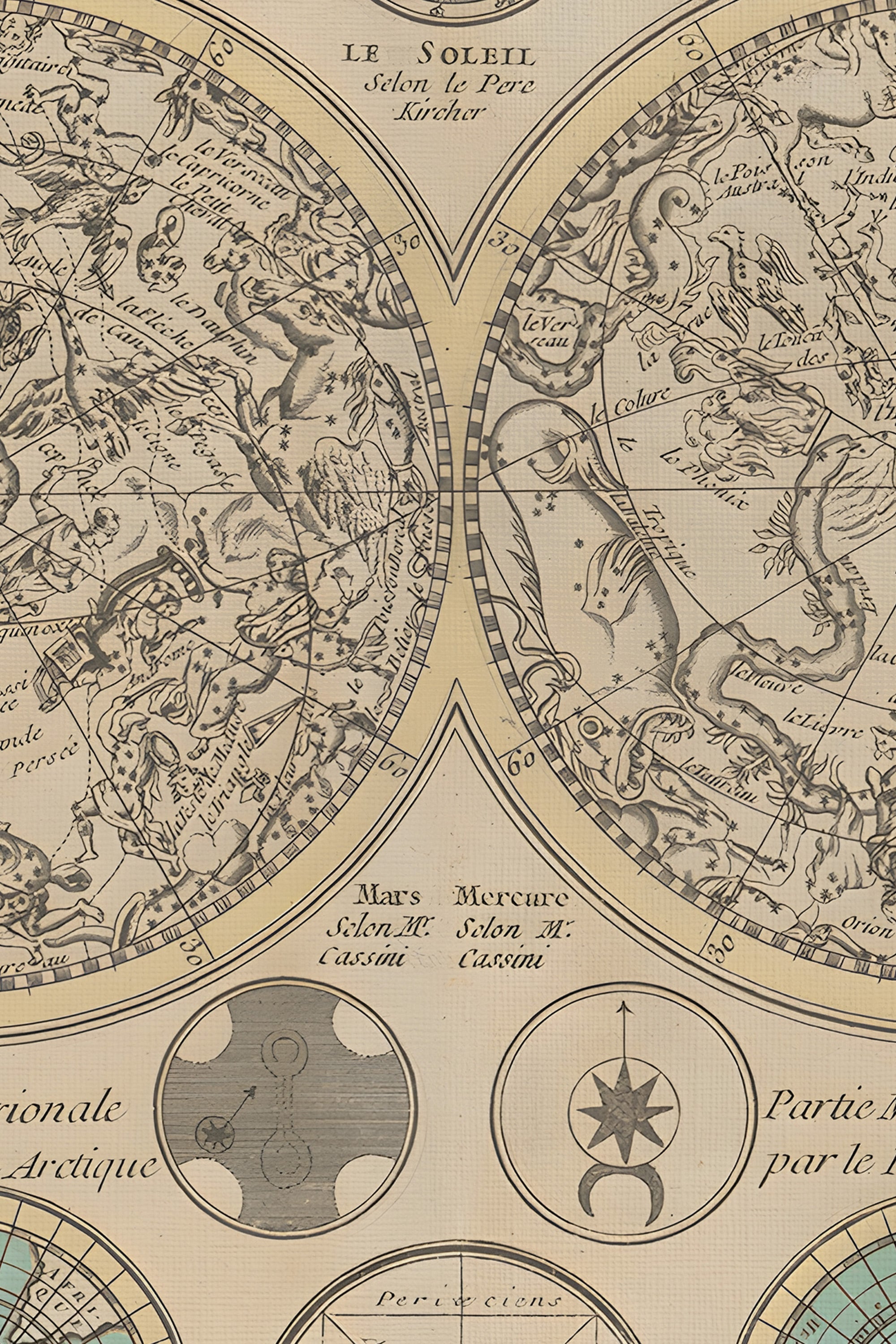 VOÛTE ANCIENNE, Artwork on rigid canvas, framed in Vintage Gold