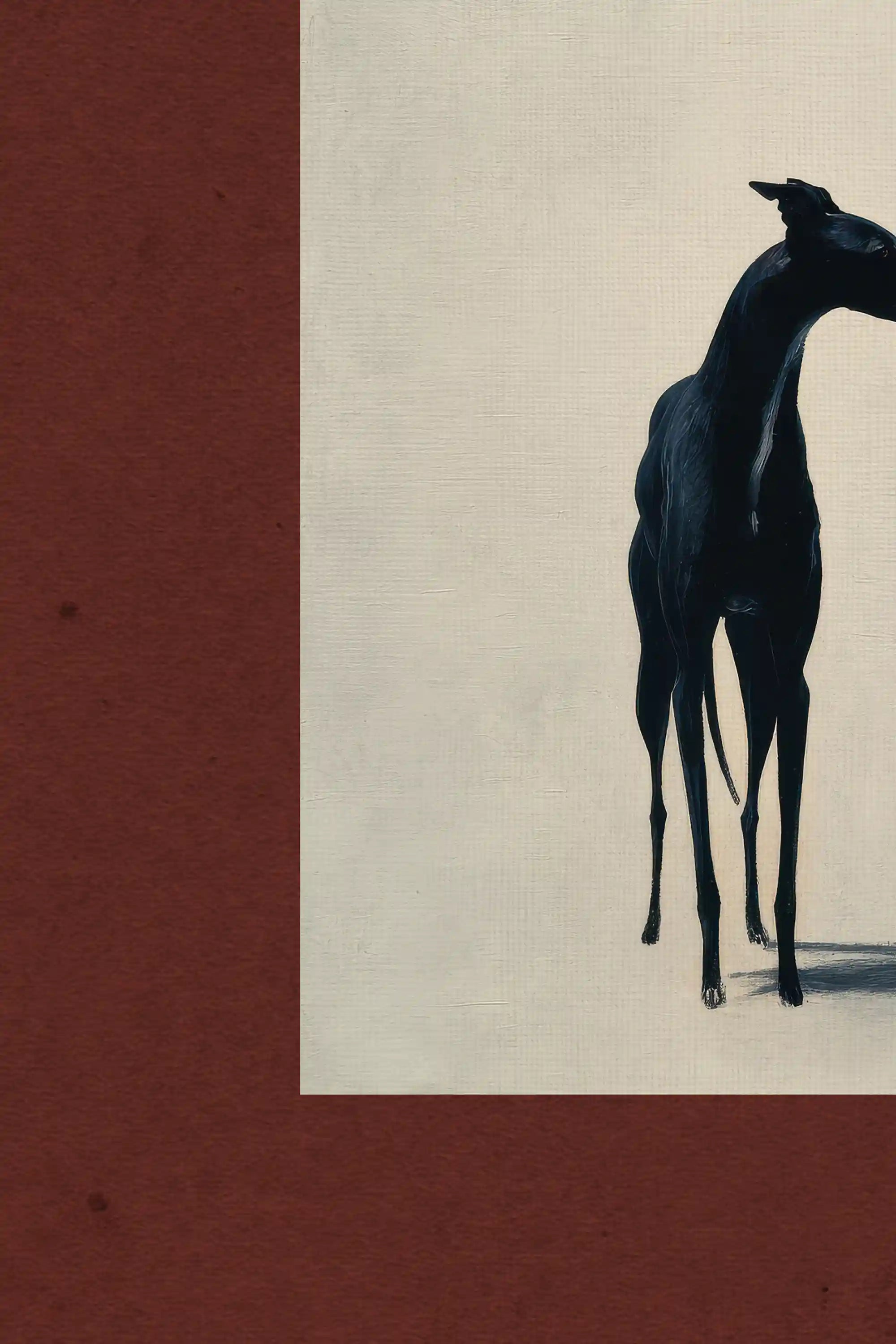 QUIET WITNESS, Work on canvas, framed Vintage Gold