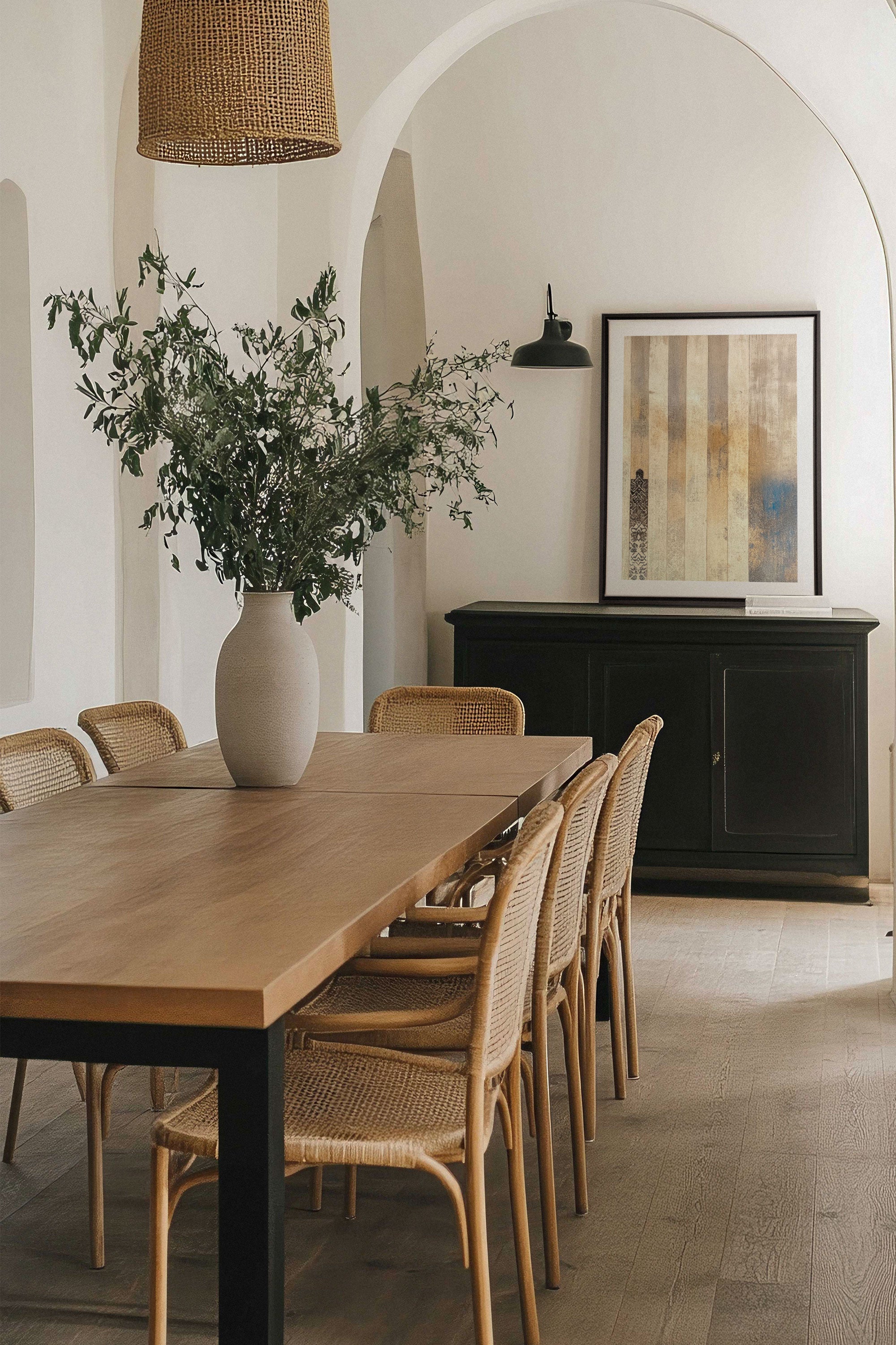 OLEKA CANVAS - ARTISAN PATINA, Oeuvre sur toile étirée, encadré Noir