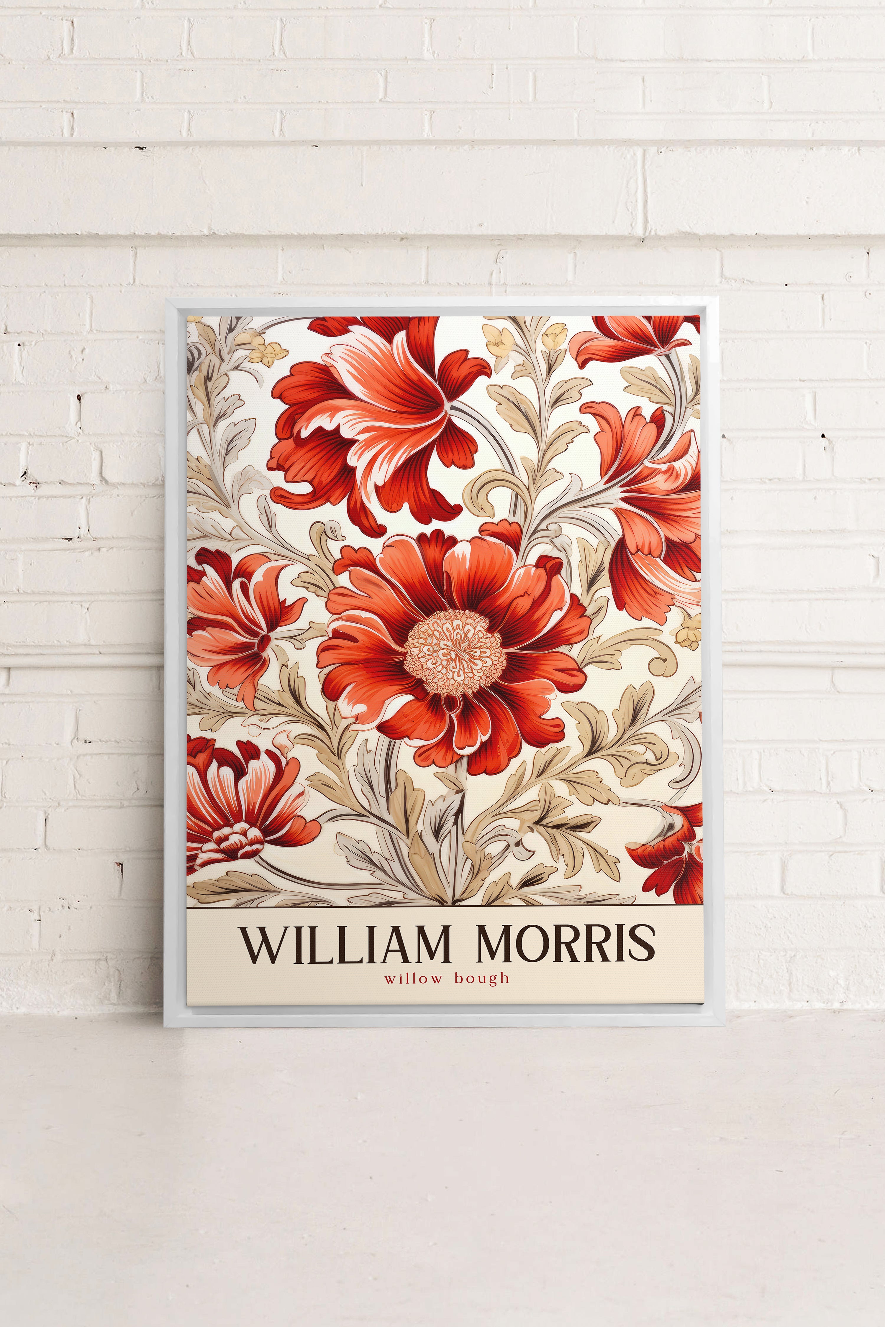 WILLIAM BOUGH, Oeuvre sur toile étirée, encadré Blanc