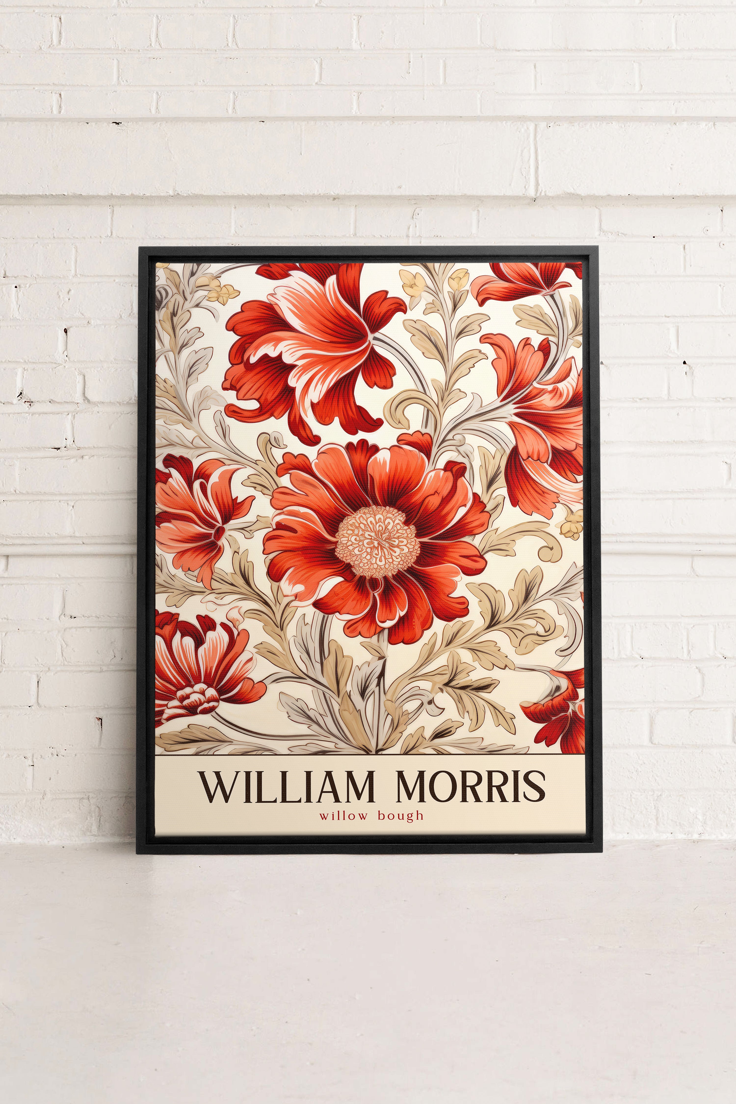 WILLIAM BOUGH, Oeuvre sur toile étirée, encadré Noir