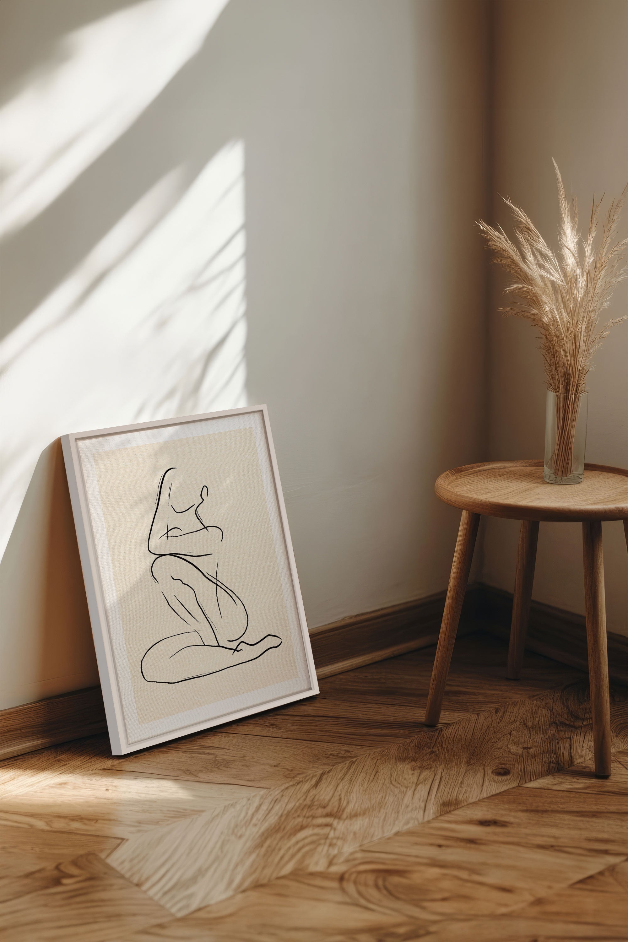 OLEKA CANVAS - GESTURE OF PEACE, Oeuvre sur toile étirée, encadré Blanc