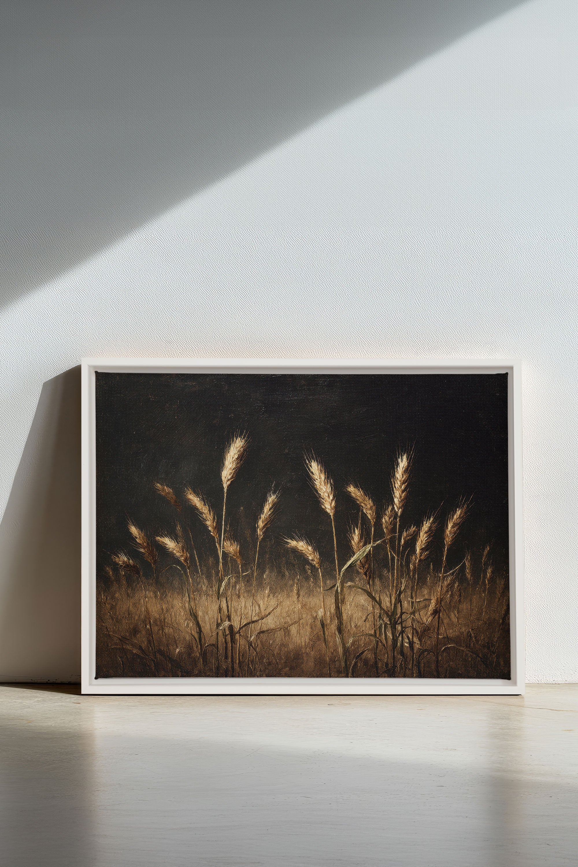 TWILIGHT FIELDS, Oeuvre sur toile étirée, encadré Blanc
