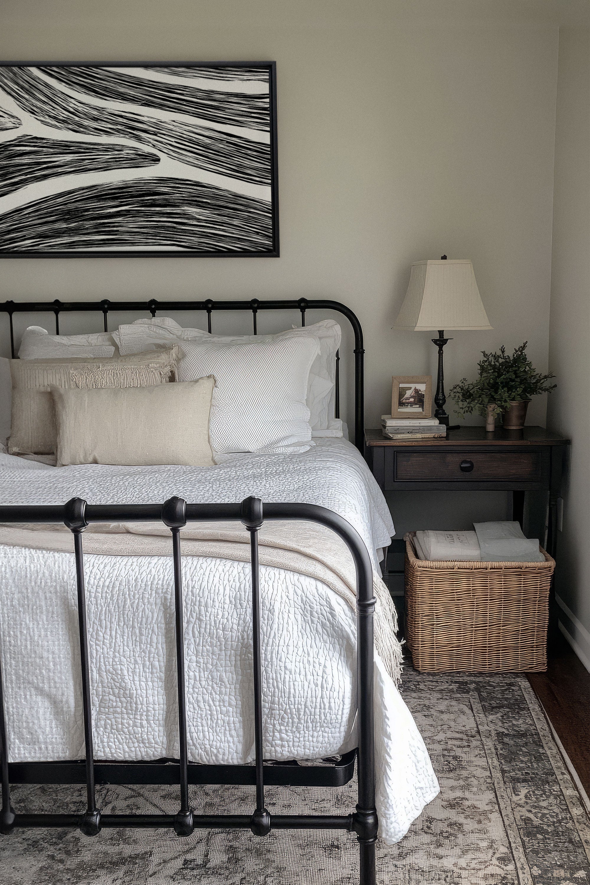 OLEKA CANVAS - FLUID IMPULSES, Oeuvre sur toile étirée, encadré Noir