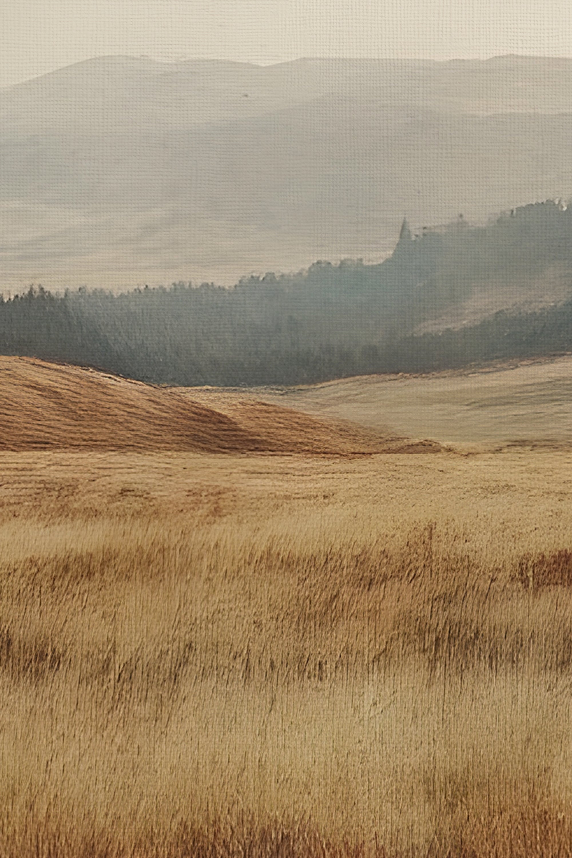 RÊVE DE TERRE, Artwork on rigid canvas, framed in Vintage Bronze