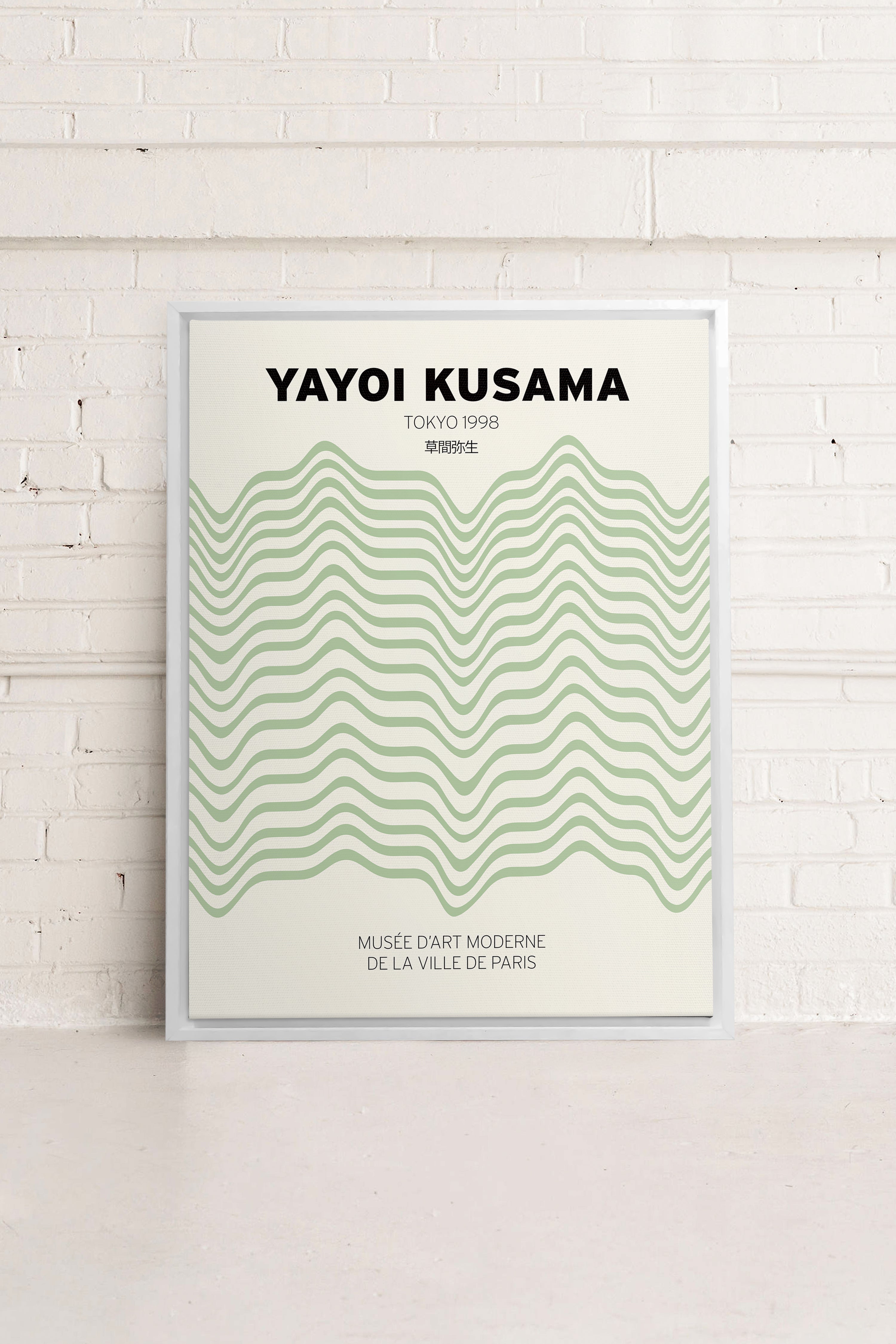 OLEKA CANVAS - YAYOI I, Oeuvre sur toile étirée, encadré Blanc