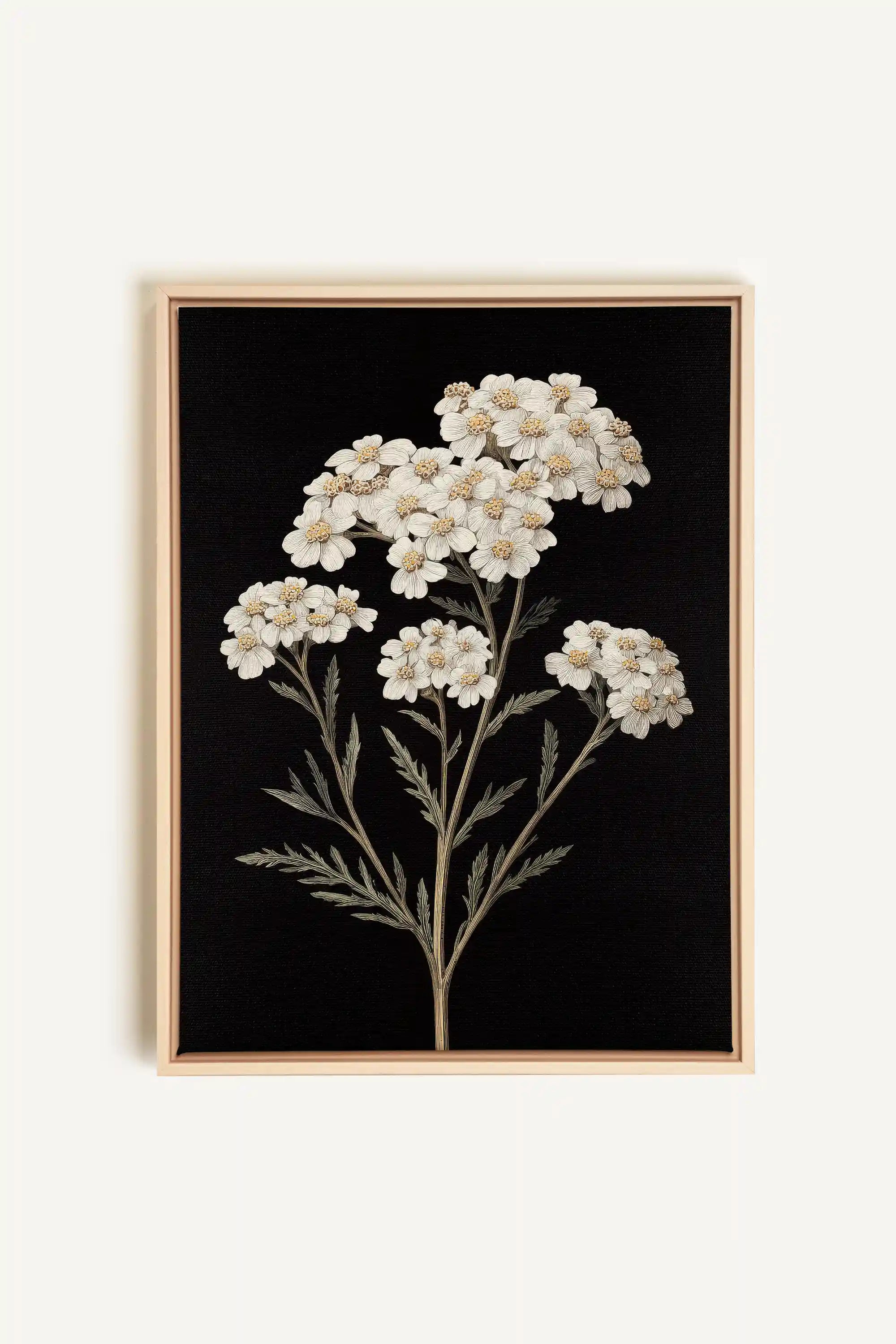 NATURAL GRACE, Work on stretched canvas, framed Naturel Clair