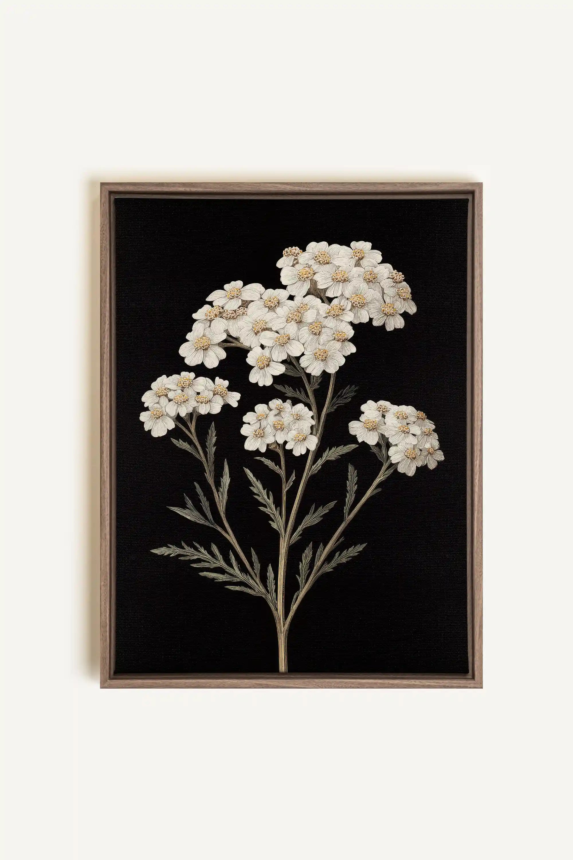 NATURAL GRACE, Work on stretched canvas, framed Oak Brown