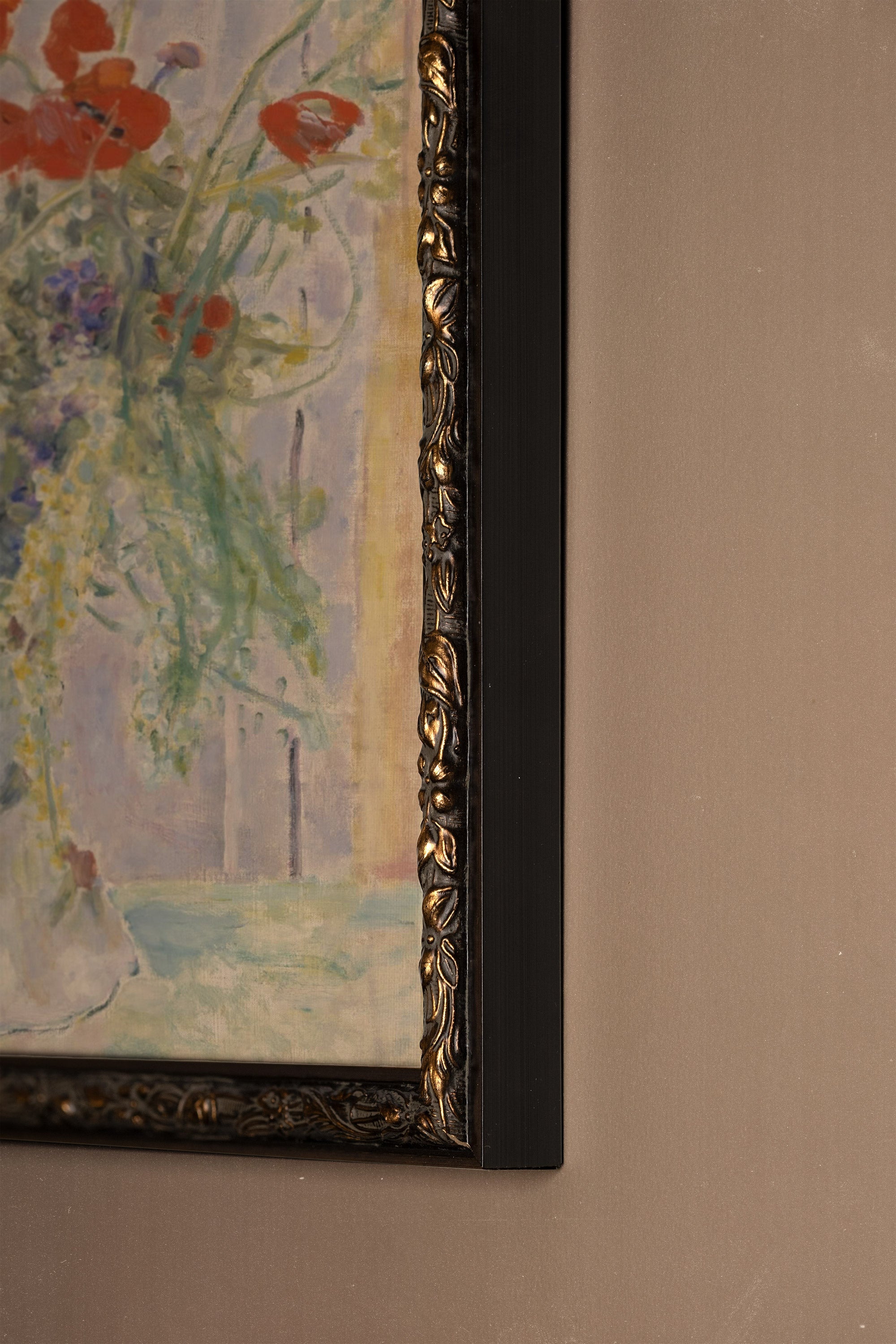 ÉCLATS DE PRINTEMPS, Artwork on rigid canvas, framed in Vintage Bronze