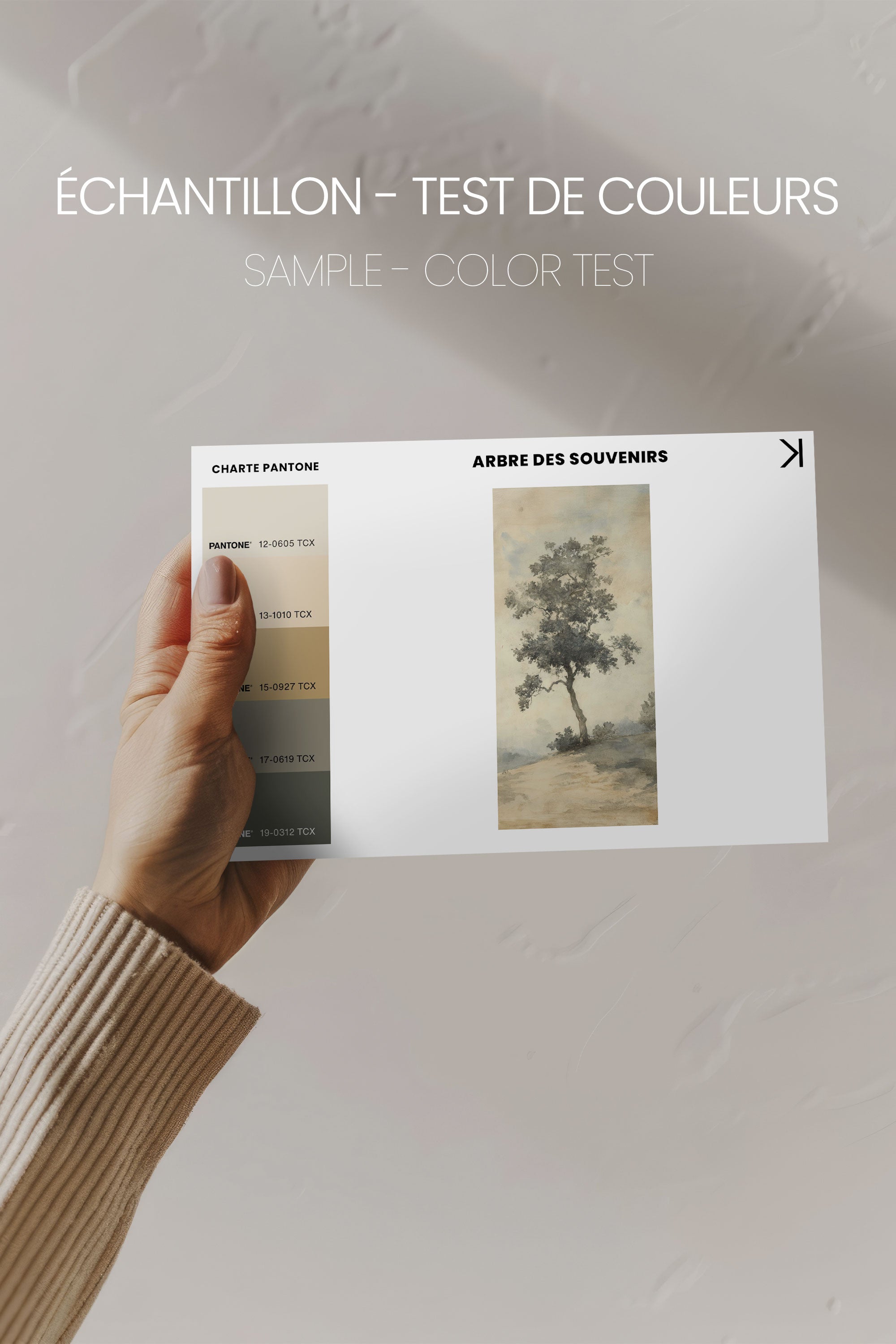 OLEKA CANVAS - ARBRE DES SOUVENIRS, Oeuvre sur toile étirée, encadré Noir