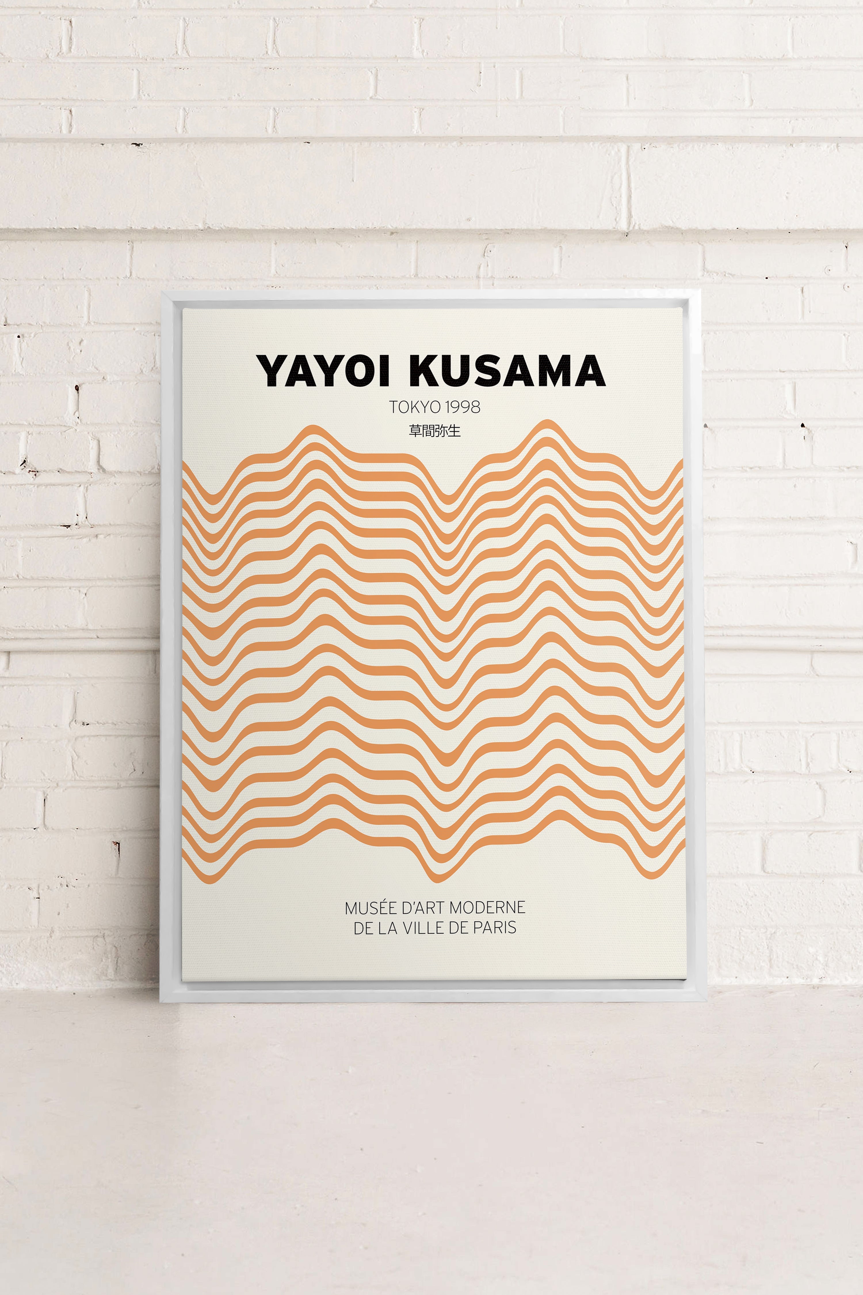 OLEKA CANVAS - YAYOI II, Oeuvre sur toile étirée, encadré Blanc