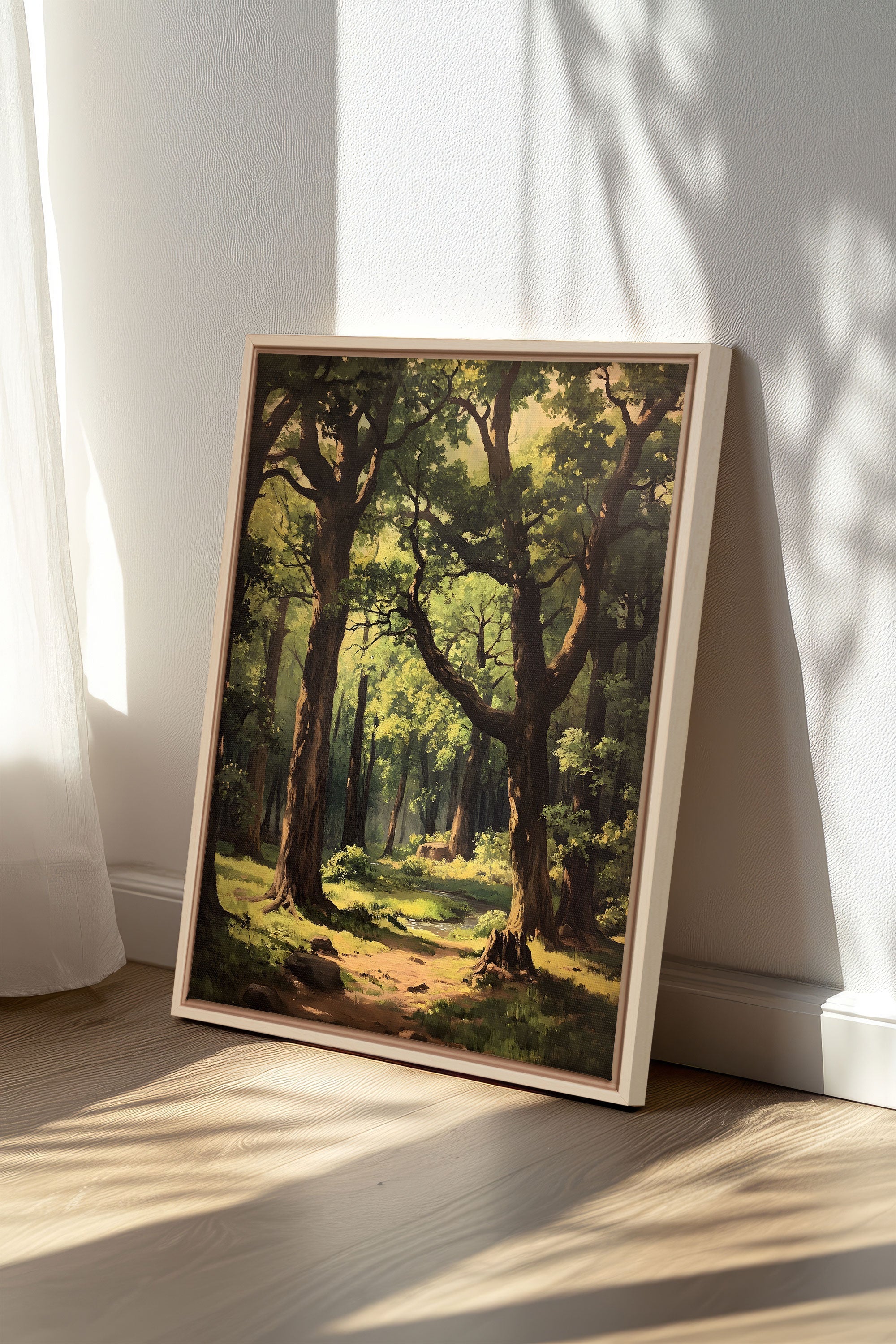 OLEKA CANVAS - MYSTIC TRAILS, Oeuvre sur toile étirée, encadré Naturel Clair