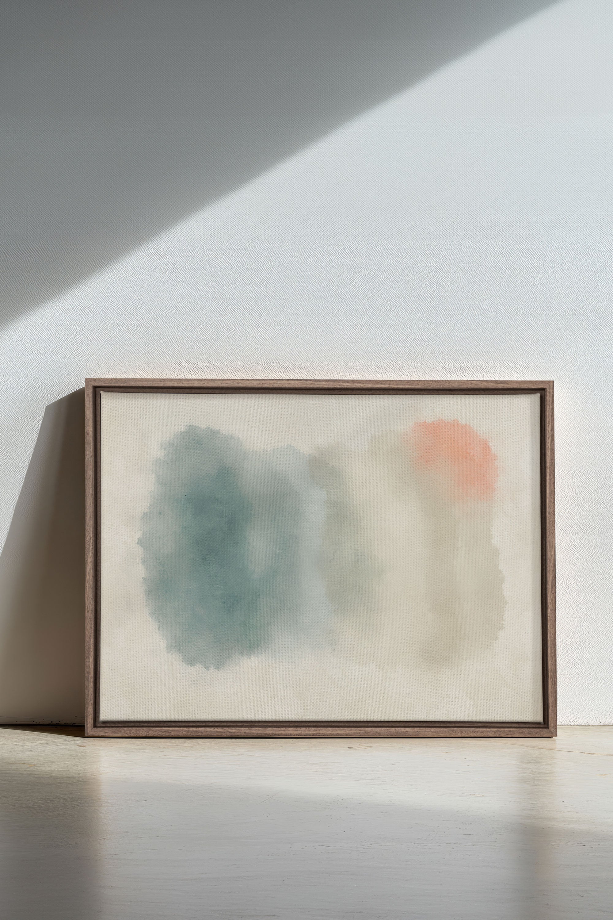 OLEKA CANVAS - AURORA SHADES, Oeuvre sur toile étirée, encadré Brun Chêne