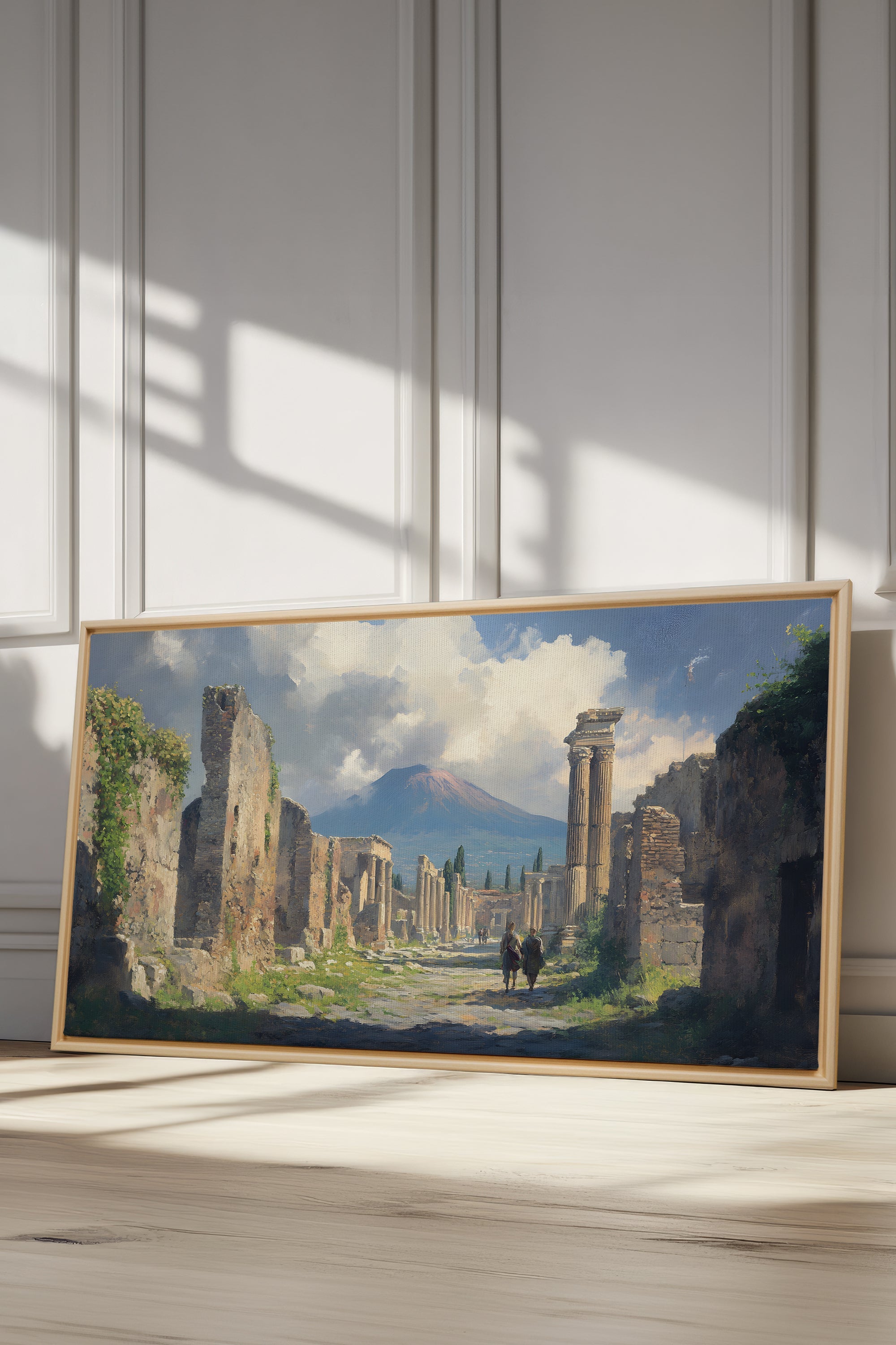 OLEKA CANVAS - SHADOWS OF THE PAST, Oeuvre sur toile étirée, encadré Naturel Clair