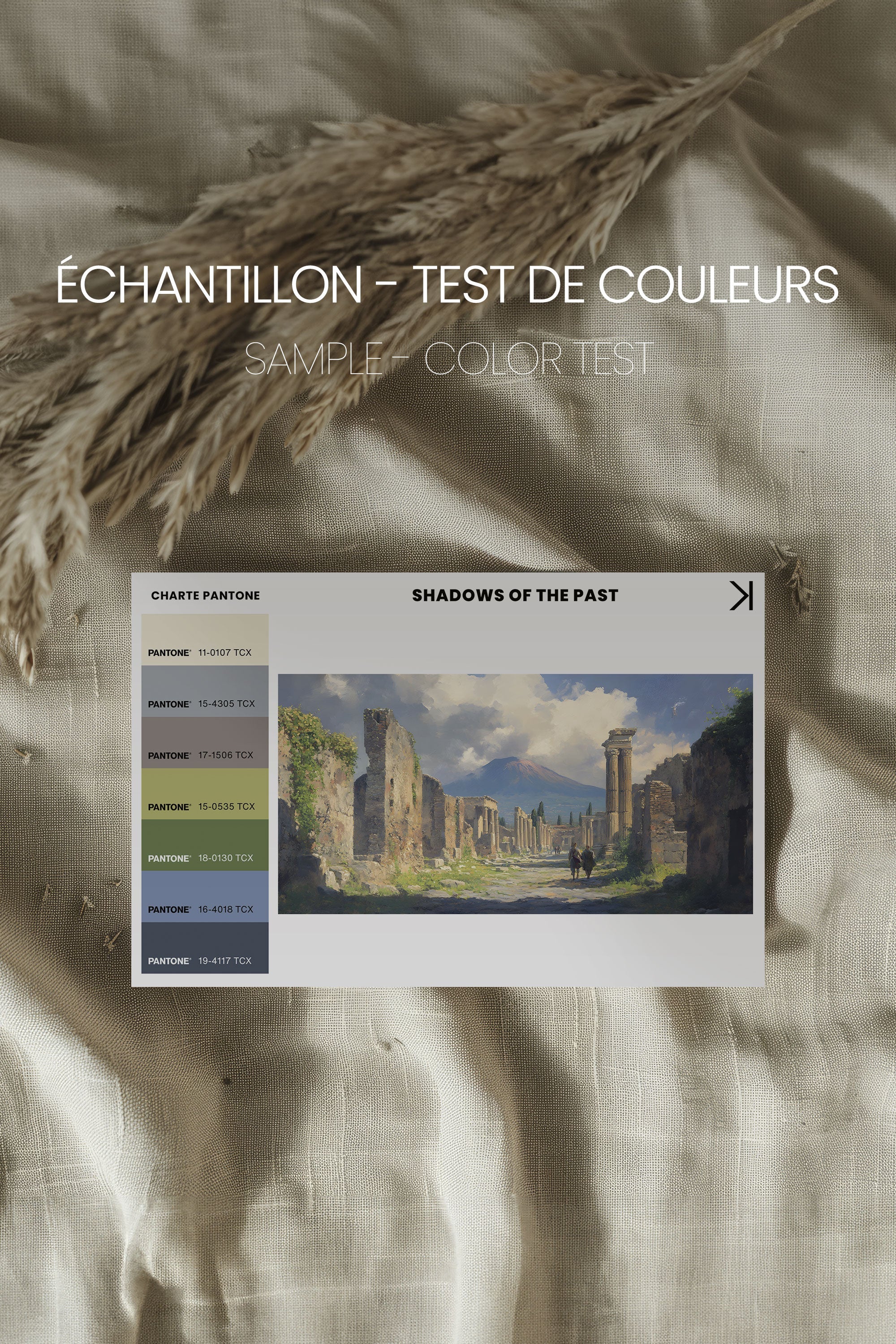 OLEKA CANVAS - SHADOWS OF THE PAST, Oeuvre sur toile étirée, encadré Naturel Clair