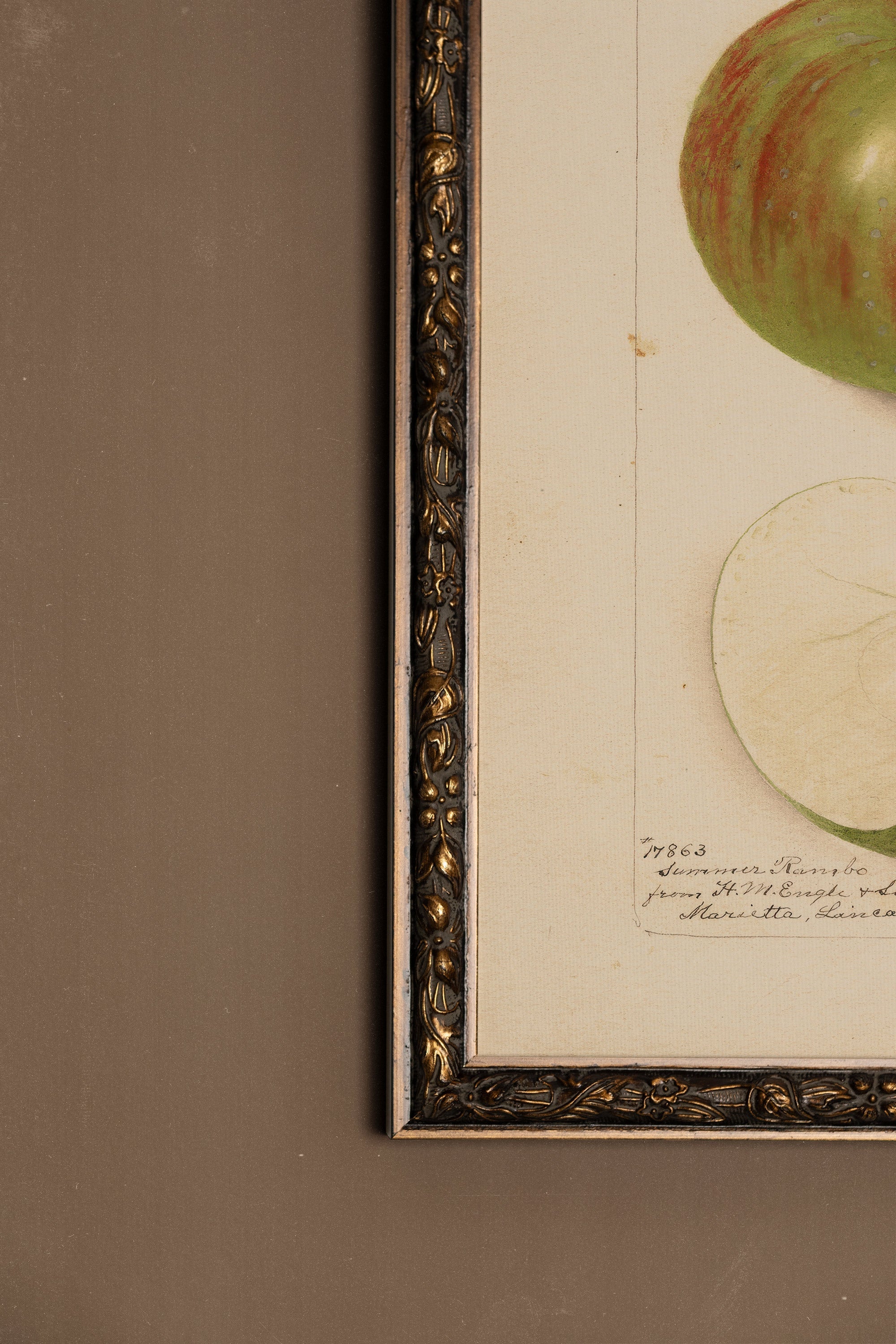 SAVEUR DU PASSÉ, Artwork on rigid canvas, framed in Vintage Bronze