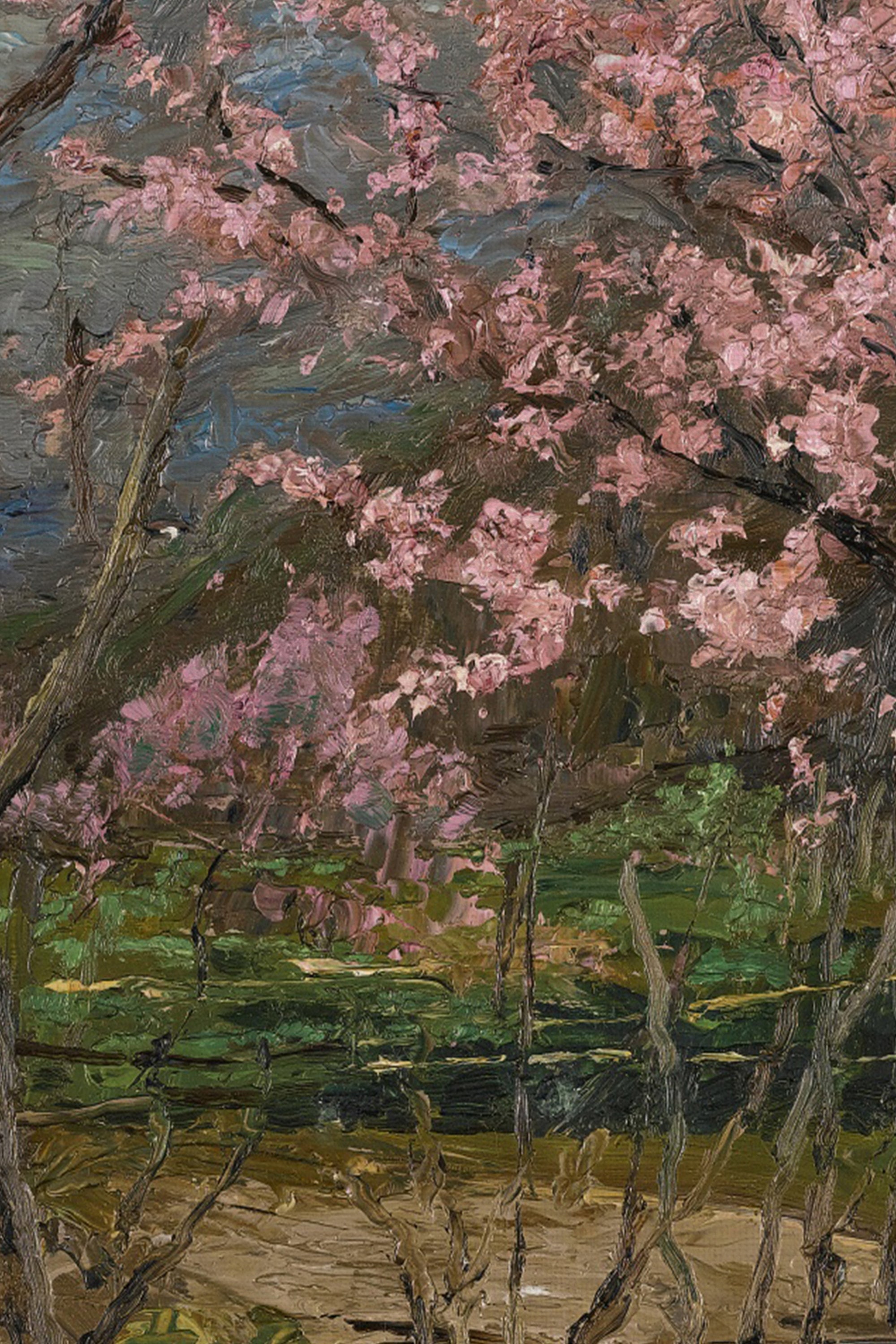 FLORAISON SAUVAGE, Artwork on rigid canvas, framed in Vintage Bronze