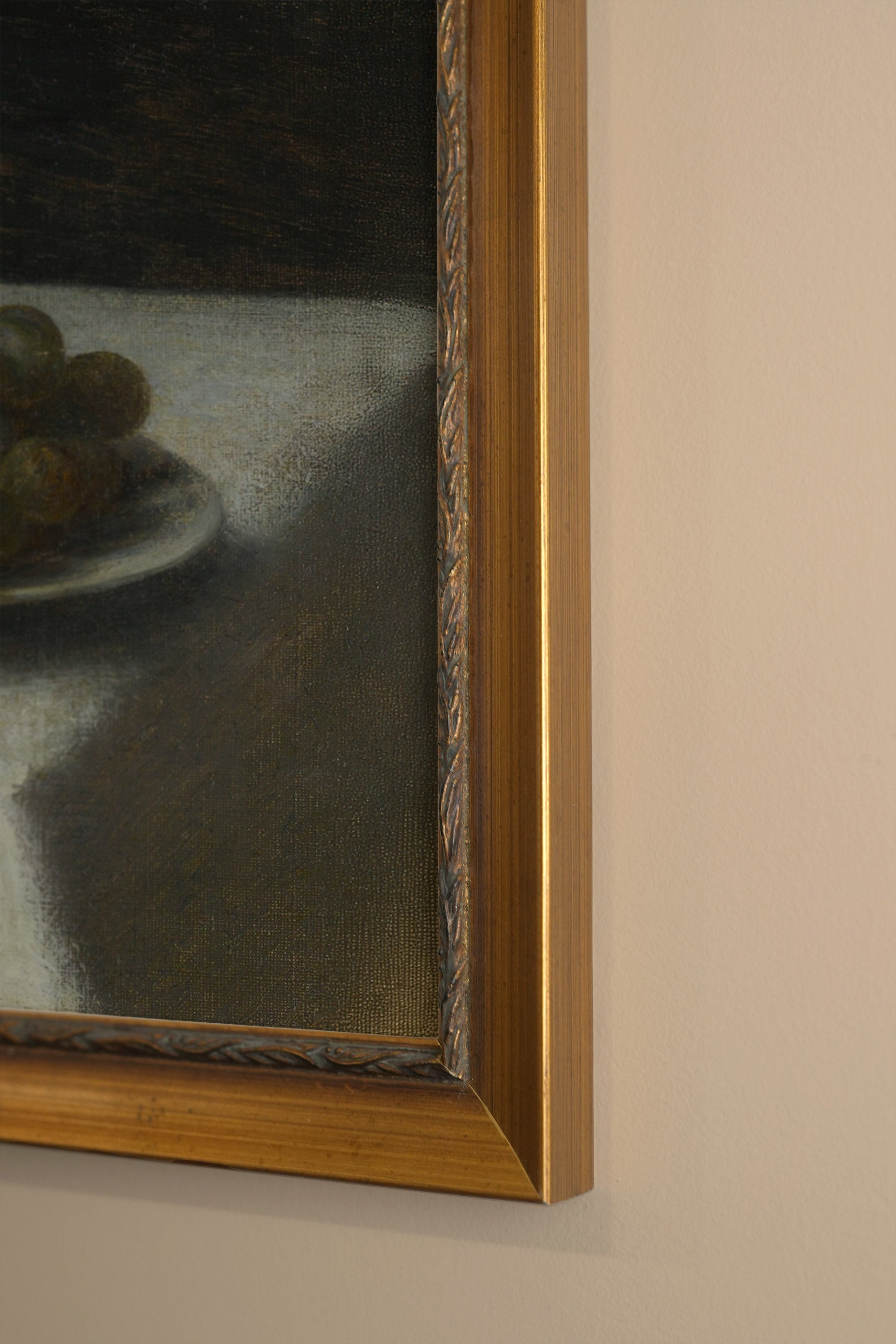 SAVEUR DES COLLINES, Oeuvre sur toile rigide, encadré Vintage Or