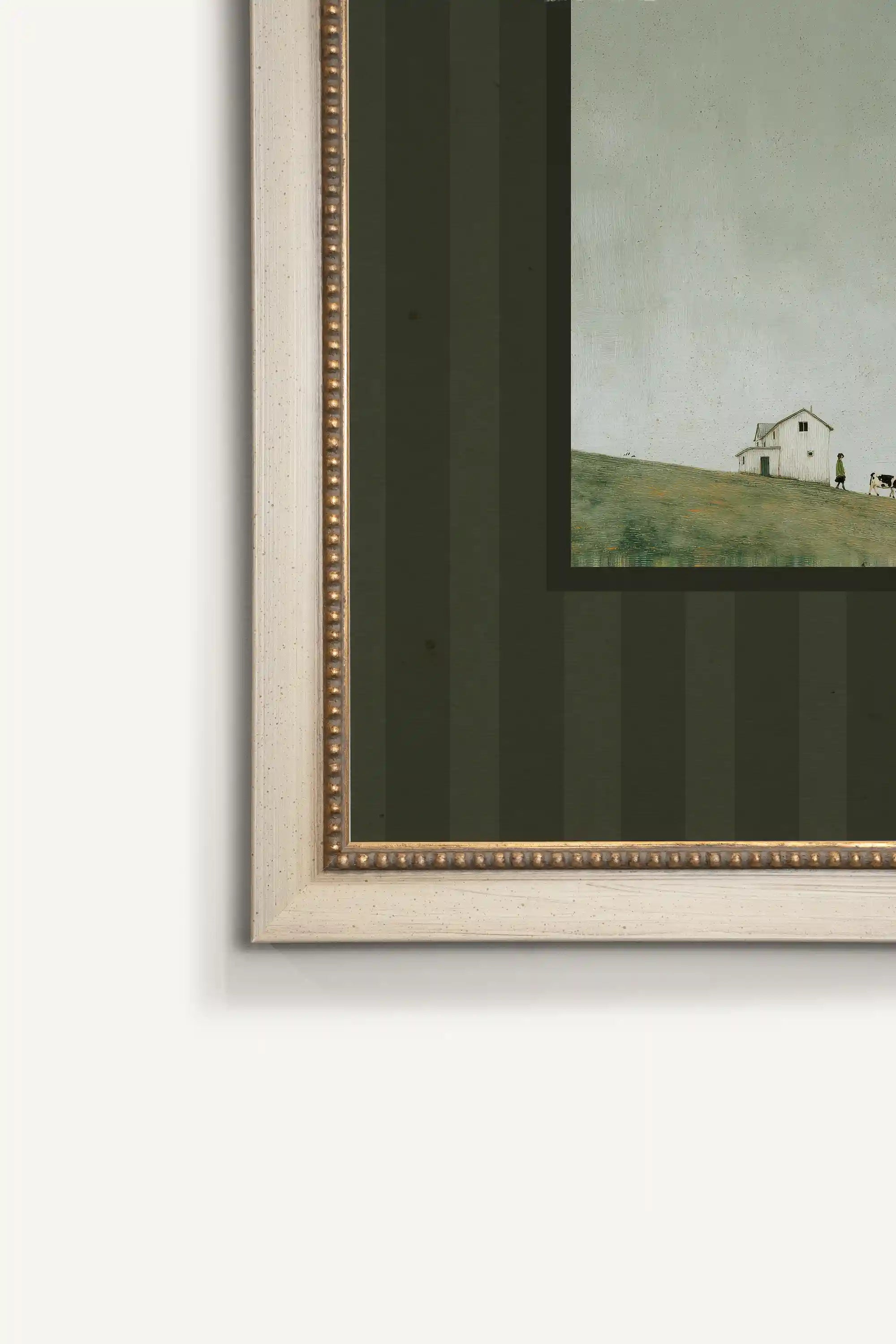 CLOUDWASHED FIELDS, Oeuvre sur toile rigide, encadré signature Atelier Dansereau