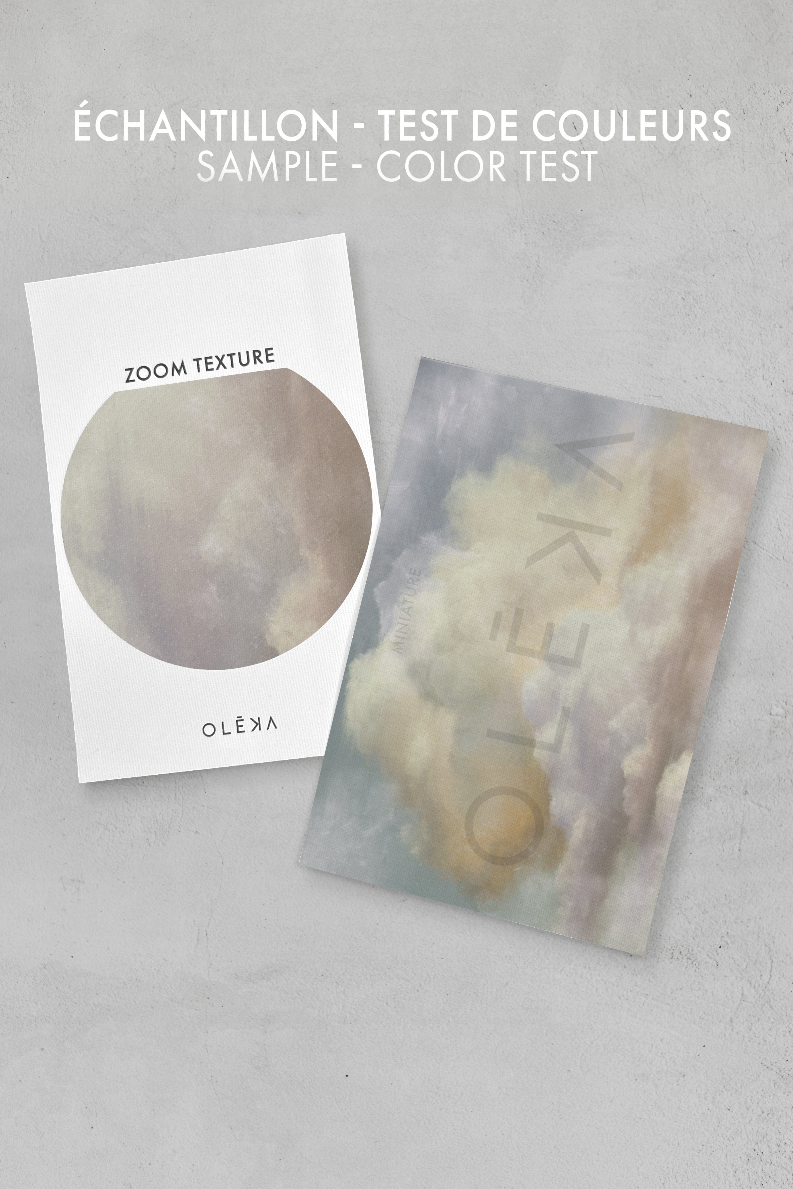 OLEKA CANVAS - NEBULA, Oeuvre sur toile étirée, encadré Noir