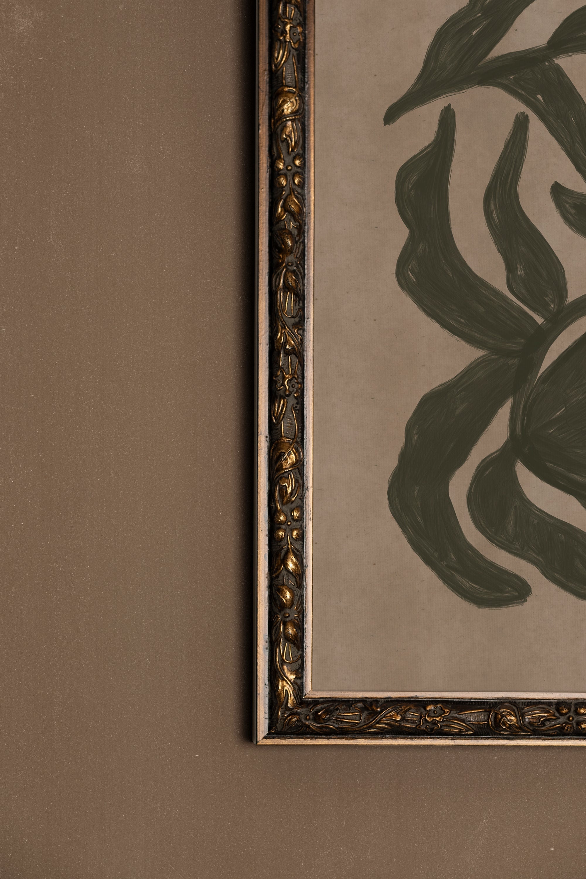 ESPRIT SAUVAGE, Artwork on rigid canvas, framed in Vintage Bronze