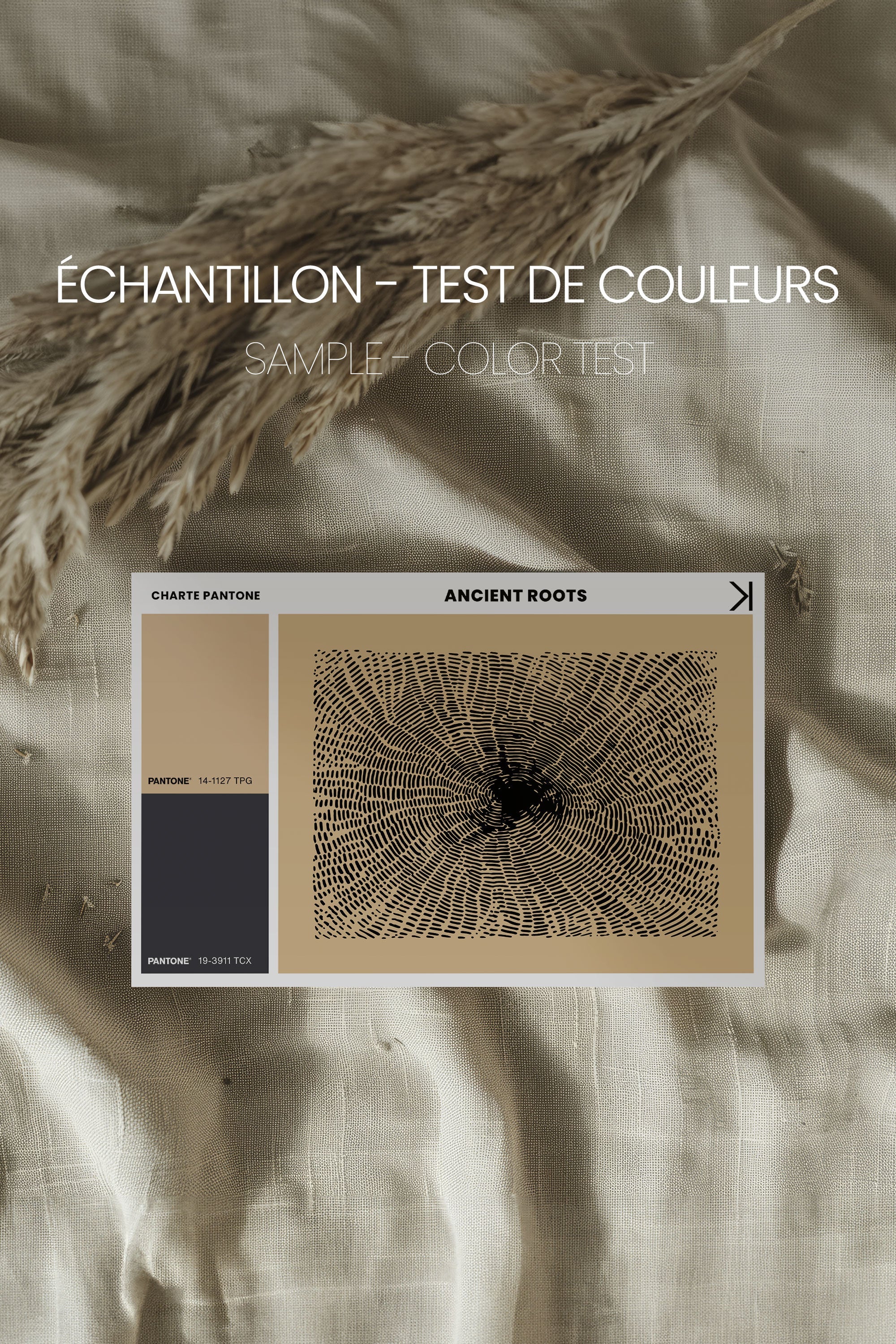 OLEKA CANVAS - ANCIENT ROOTS, Oeuvre sur toile étirée, encadré Noir