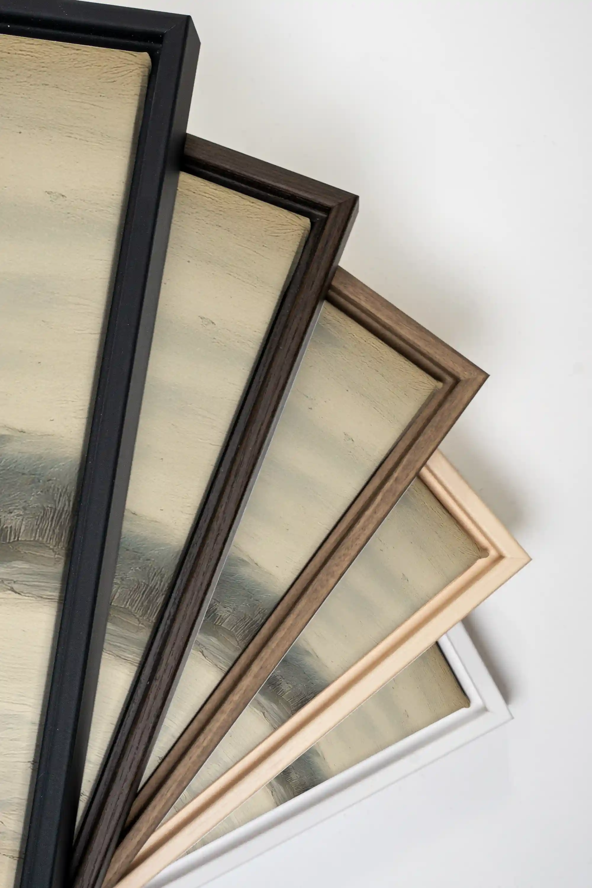 OLD WINTER DAYS, Oeuvre sur toile étirée, encadré Brun Noyer