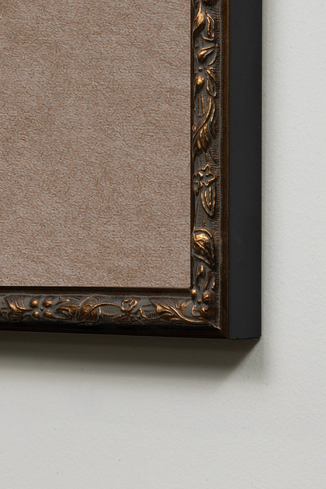 BRANCHE DE LIN II, Work on stretched canvas, framed in Vintage Bronze