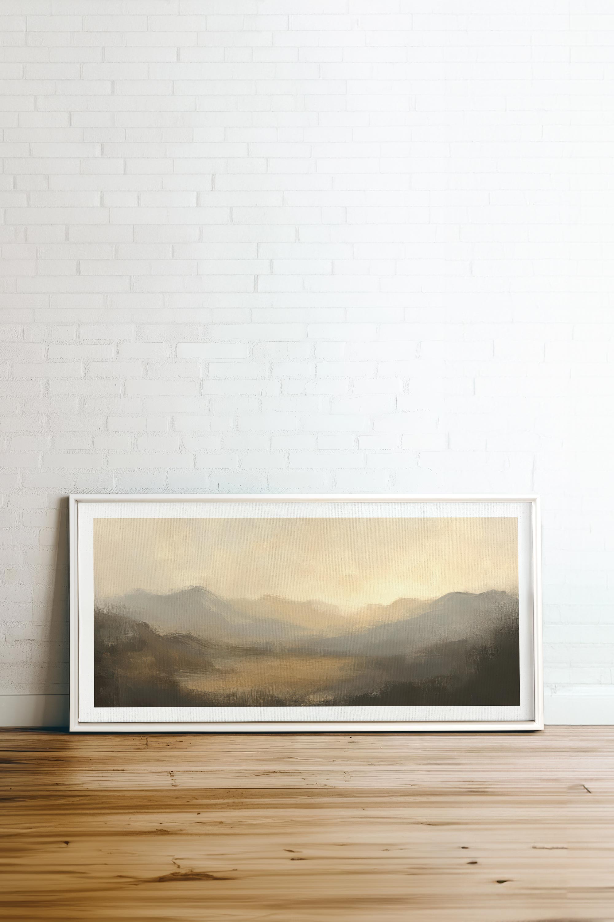 OLEKA CANVAS - SOFT GLOW, Oeuvre sur toile étirée, encadré Blanc