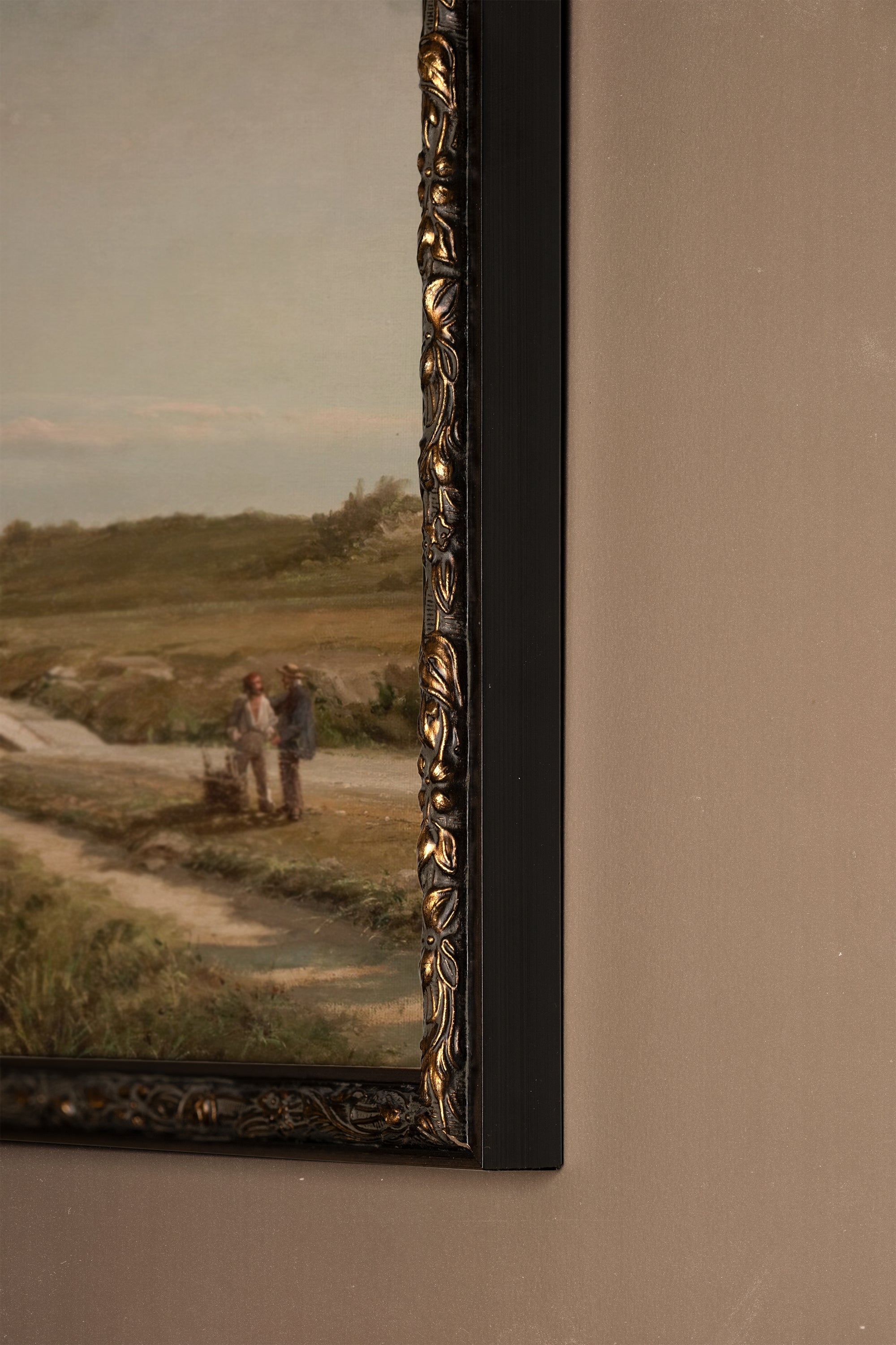 PÉRIPLE PAISIBLE, Artwork on rigid canvas, framed in Vintage Bronze