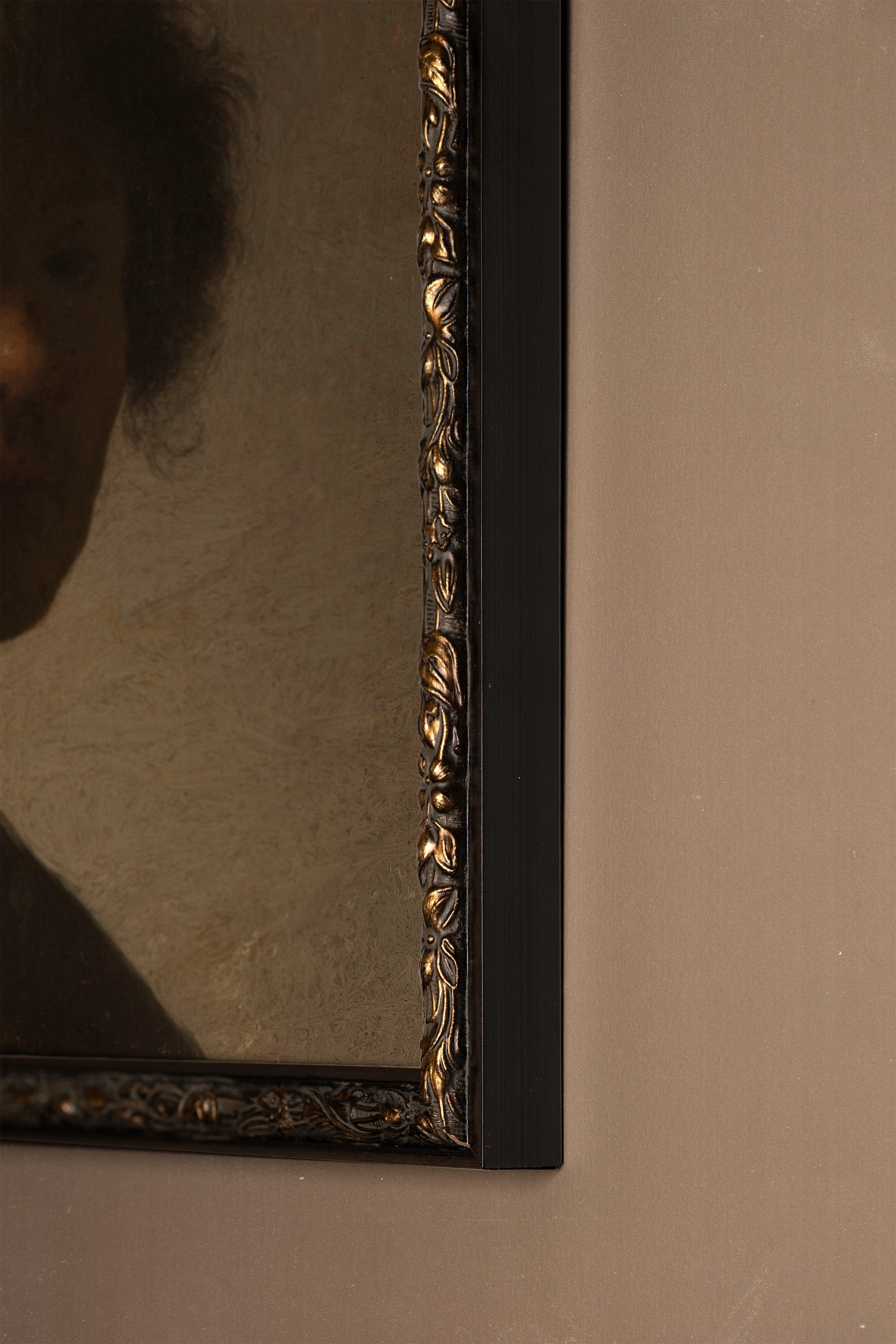MURMURE DE LUMIÈRE, Oeuvre sur toile rigide, encadré Vintage Bronze