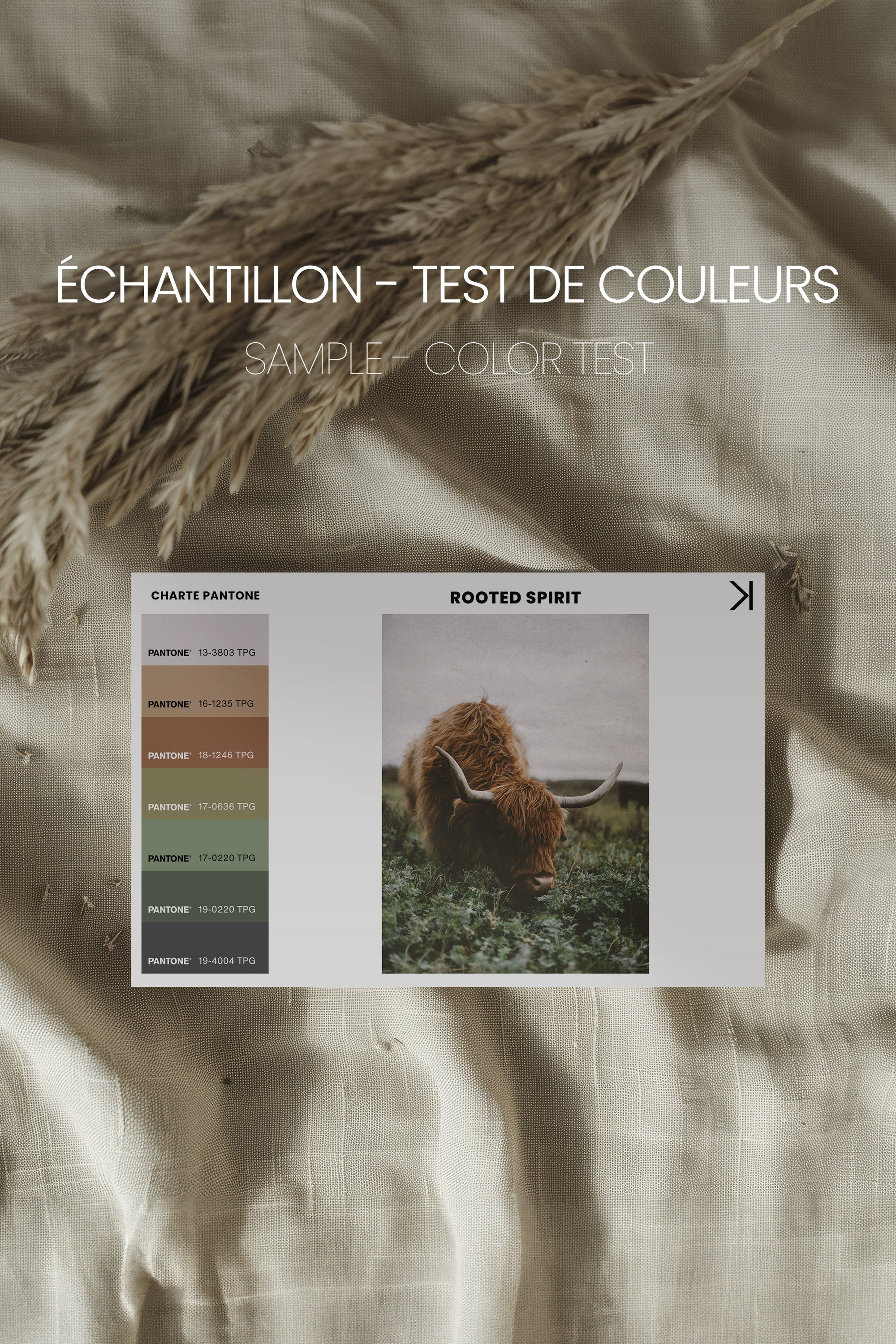 ROOTED SPIRIT, Oeuvre sur toile étirée, encadré Naturel Clair