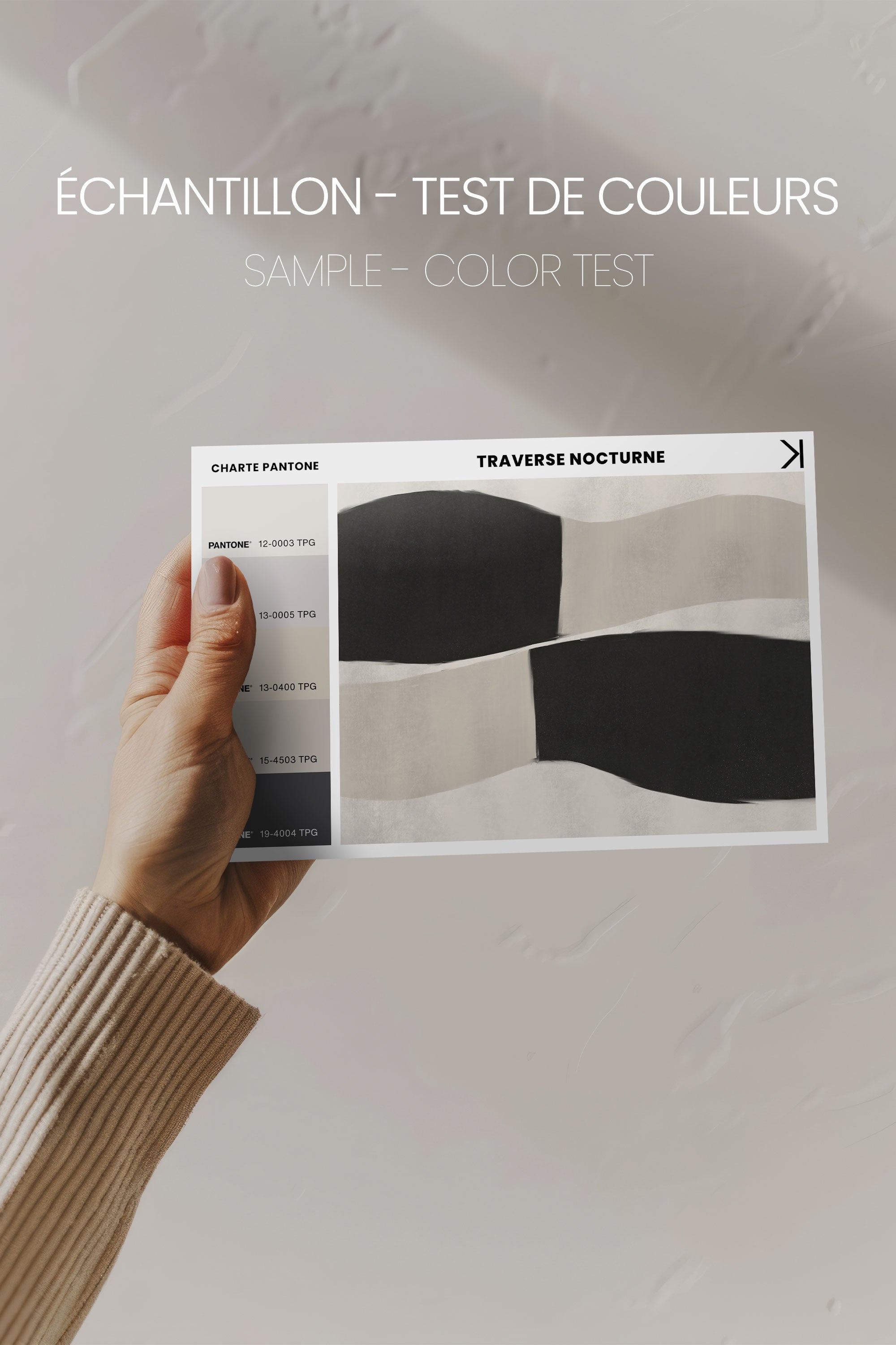 OLEKA CANVAS - MIRROR, Oeuvre sur toile étirée, encadré Brun Noyer