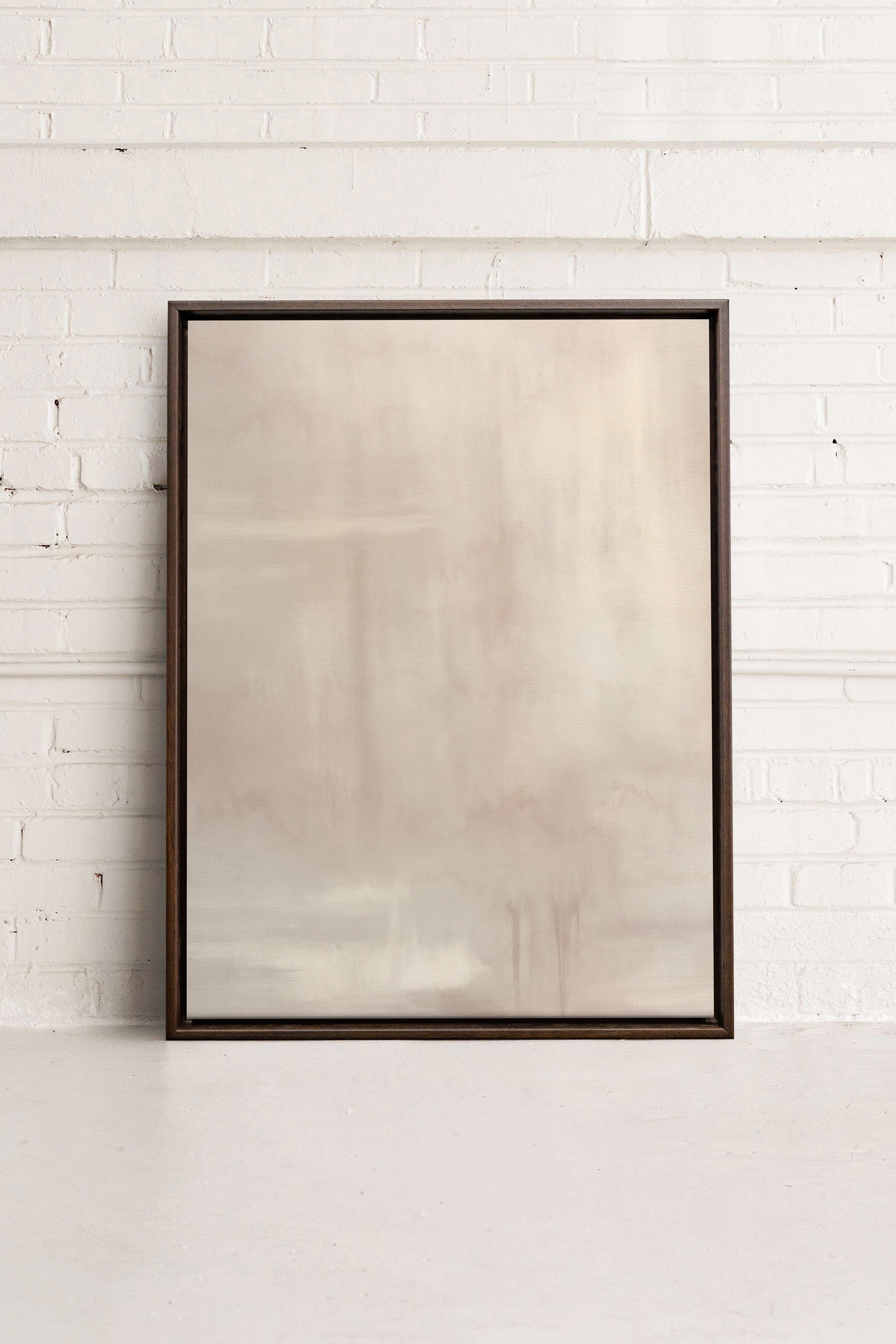 OLEKA CANVAS - ILLUMI, Oeuvre sur toile étirée, encadré Brun Noyer