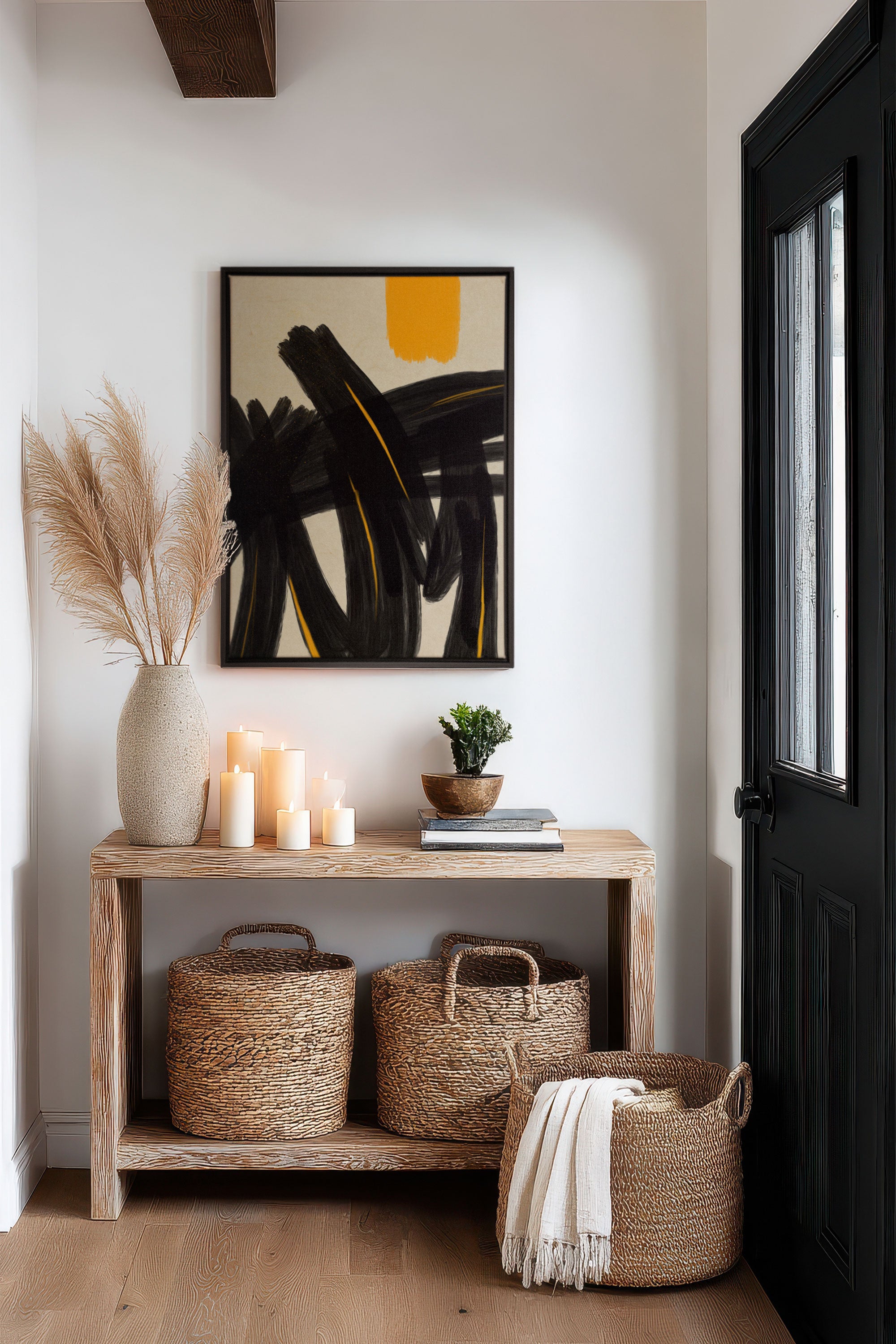 SOLAR MOTION, Artwork on stretched canvas, framed in black