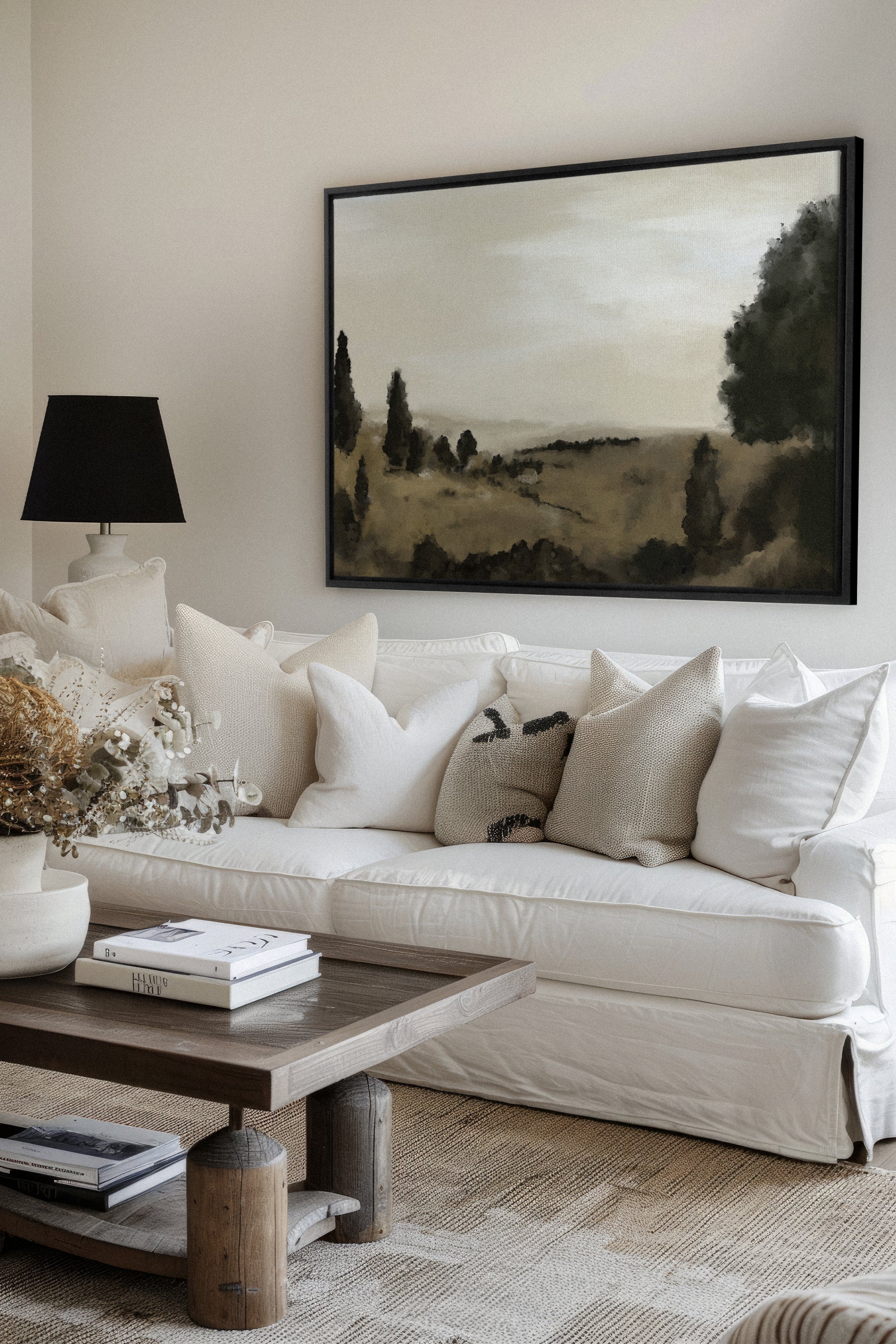 OLEKA CANVAS - GLEMSFORD MEADOWS, Oeuvre sur toile étirée, encadré Noir