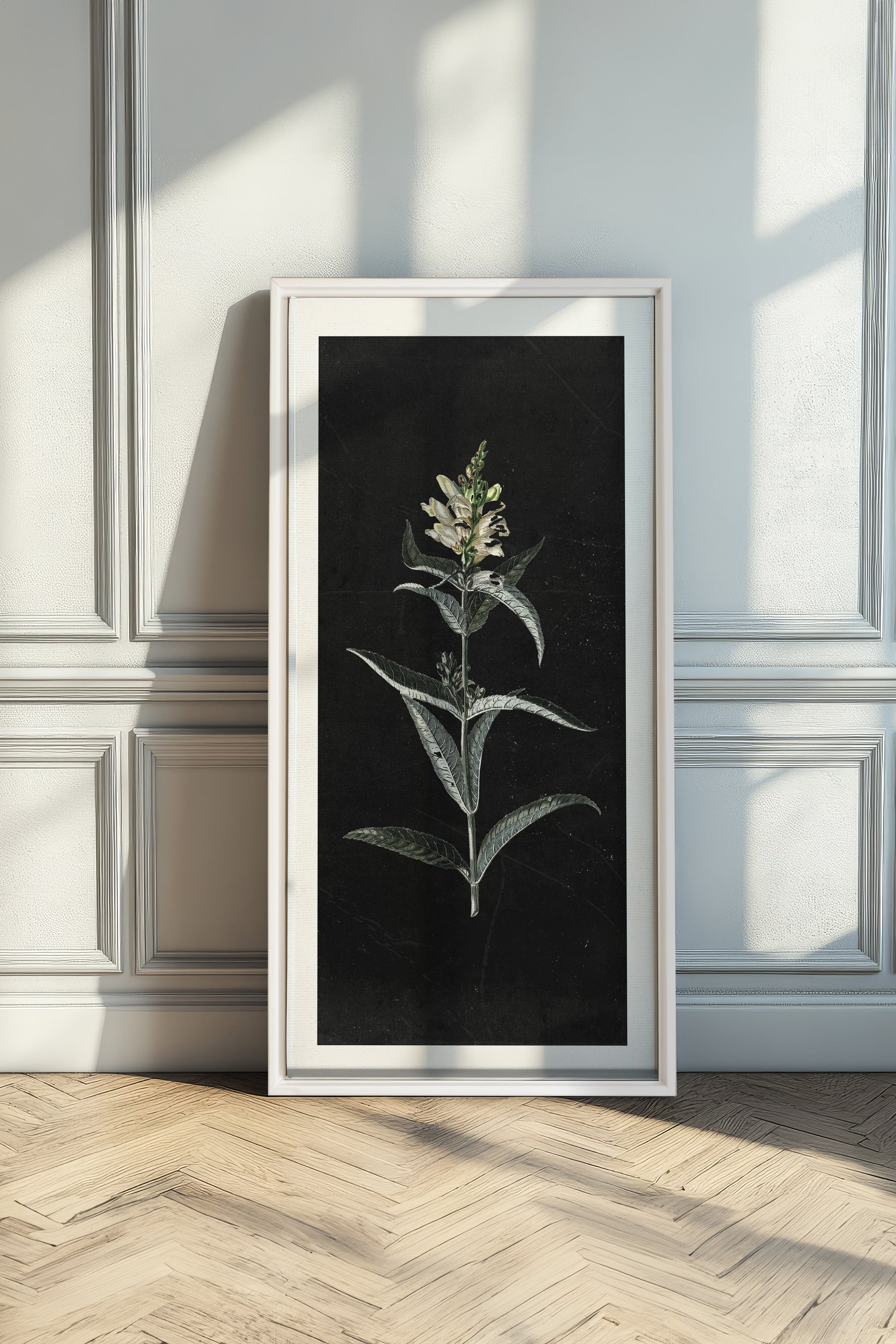 GUARDIAN BLOOM, Oeuvre sur toile étirée, encadré Blanc