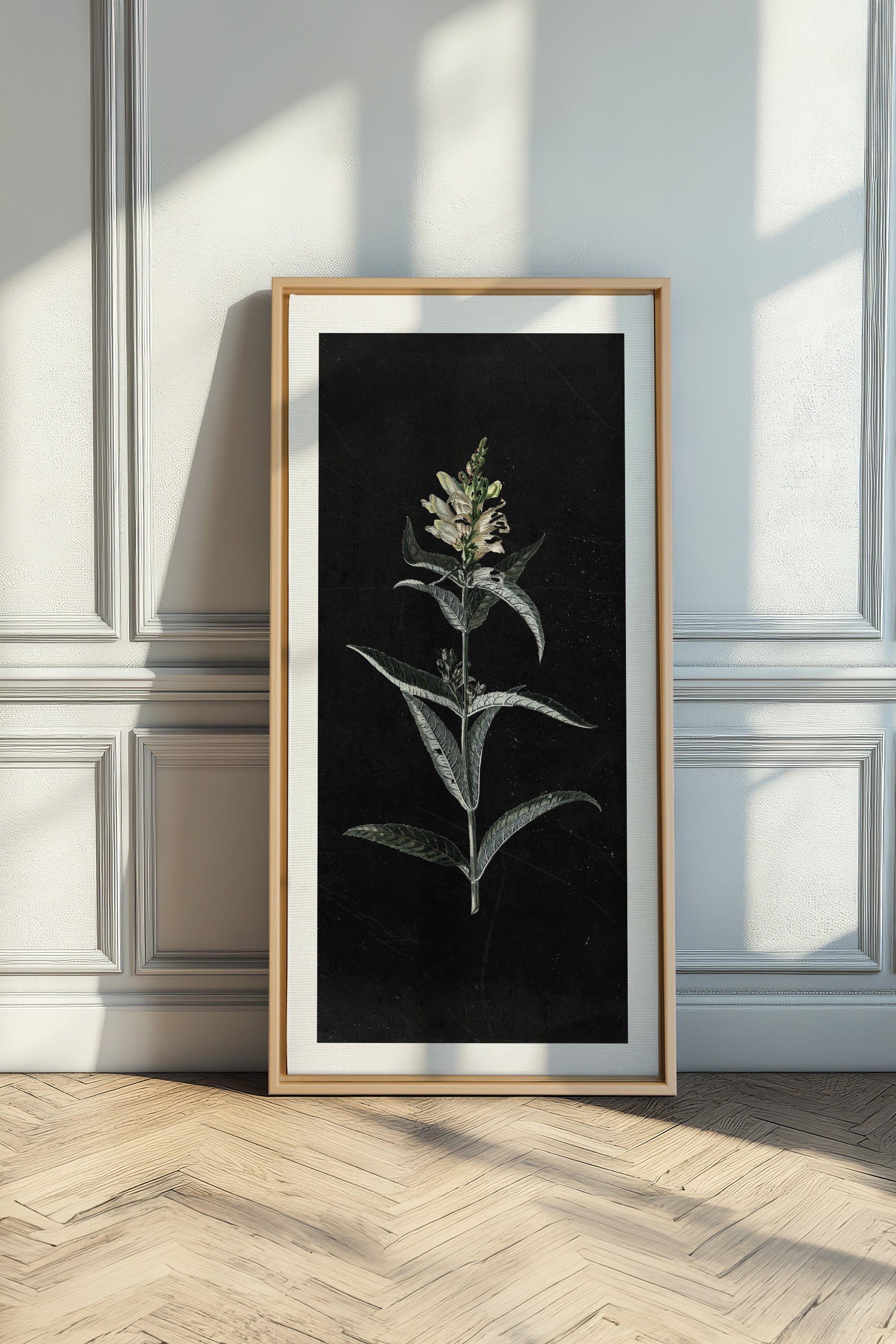 GUARDIAN BLOOM, Work on stretched canvas, framed Naturel Clair